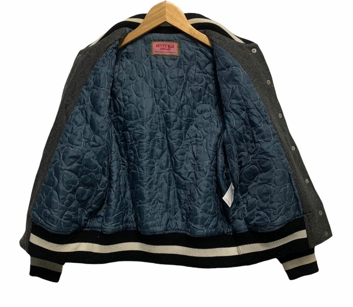 Hysteric Glamour 🇯🇵Vintage Japan Betty's Blue Wool Varsity Jacket Size US S / EU 44-46 / 1 - 4 Thumbnail
