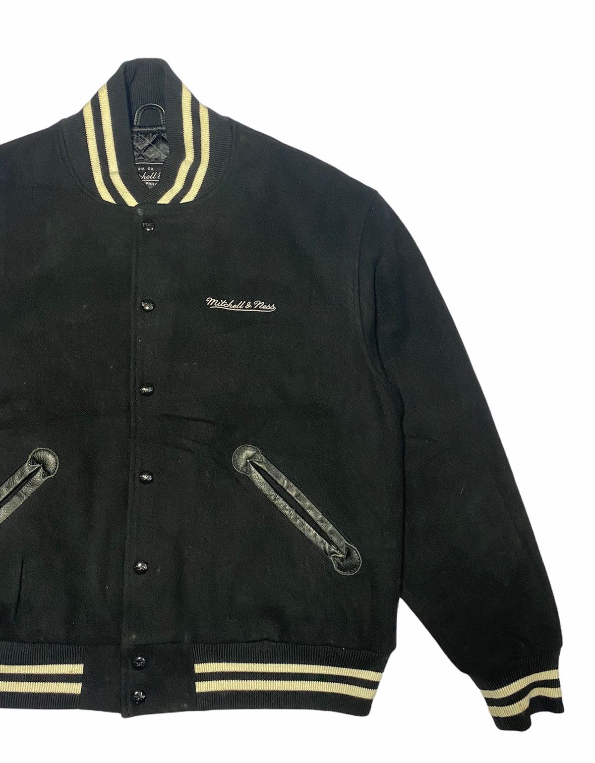 Mitchell & Ness 100 Years Anniversary Mitchell & Ness Wool Varsity Jacket Size US L / EU 52-54 / 3 - 3 Thumbnail