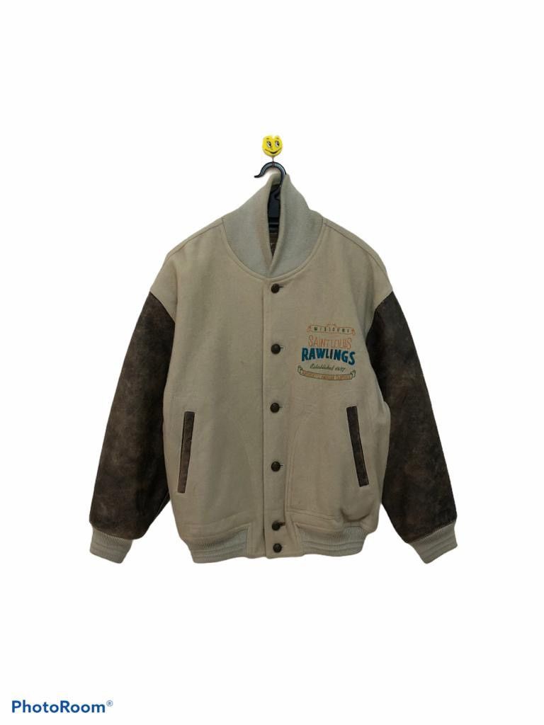 Vintage Vintage rawlings saint louis varsity jacket button up Size US L / EU 52-54 / 3 - 2 Thumbnail