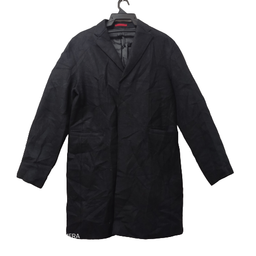 PPFM LONG JACKET WOOL FABRIC BUCKLE STRAPS MADE IN JAPAN