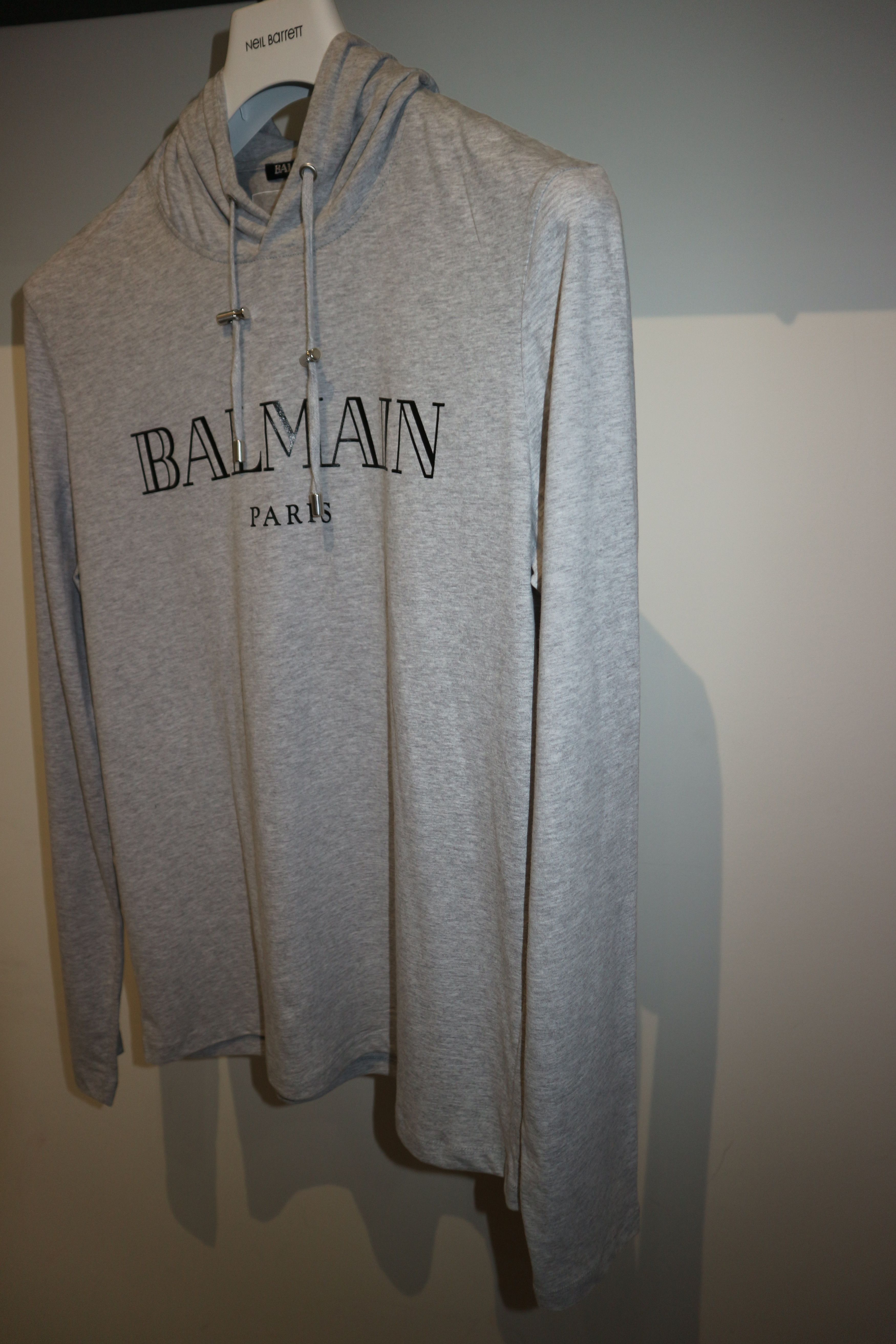 Balmain logo print hooded t-shirt Size US M / EU 48-50 / 2 - 2 Thumbnail