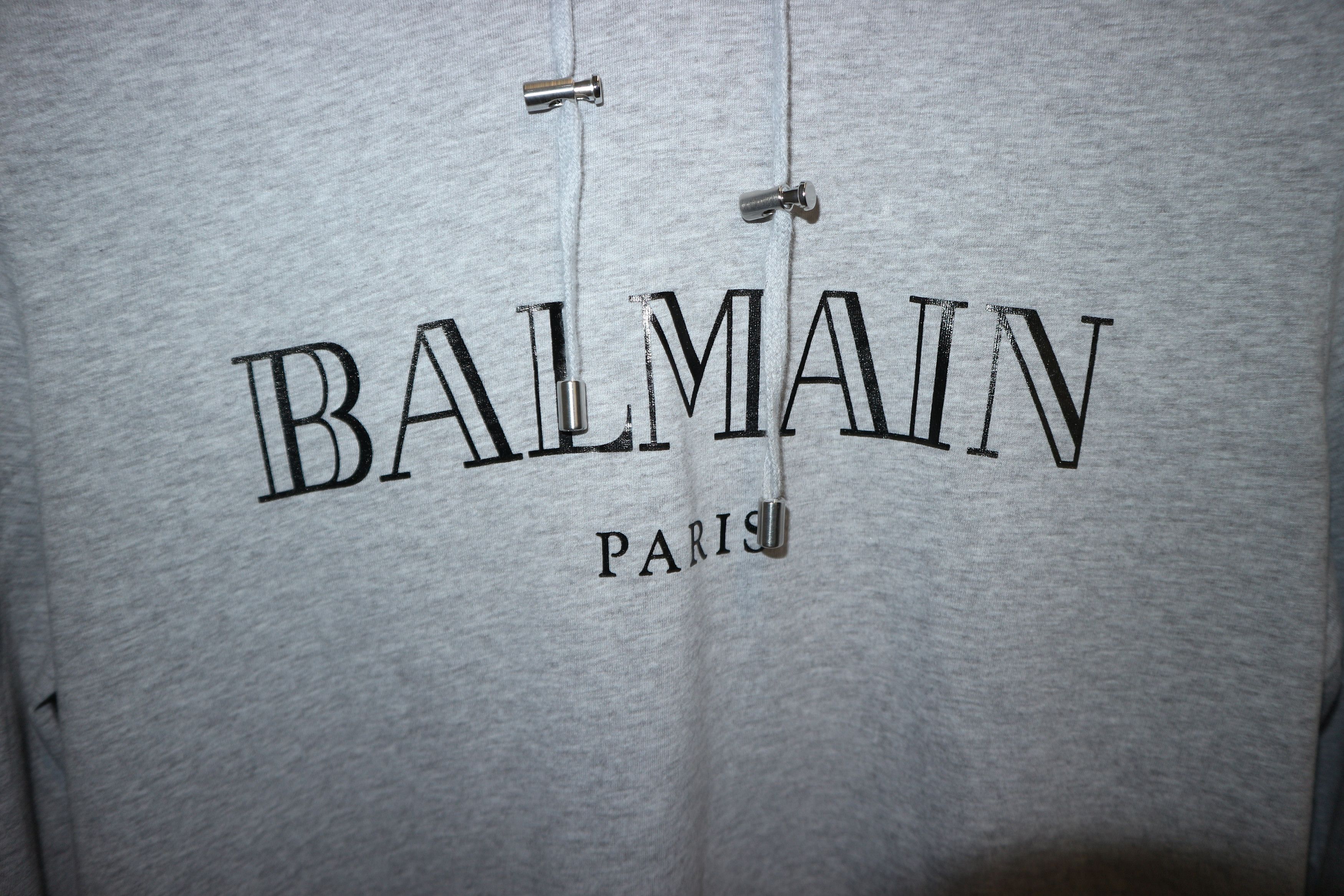 Balmain logo print hooded t-shirt Size US M / EU 48-50 / 2 - 3 Thumbnail