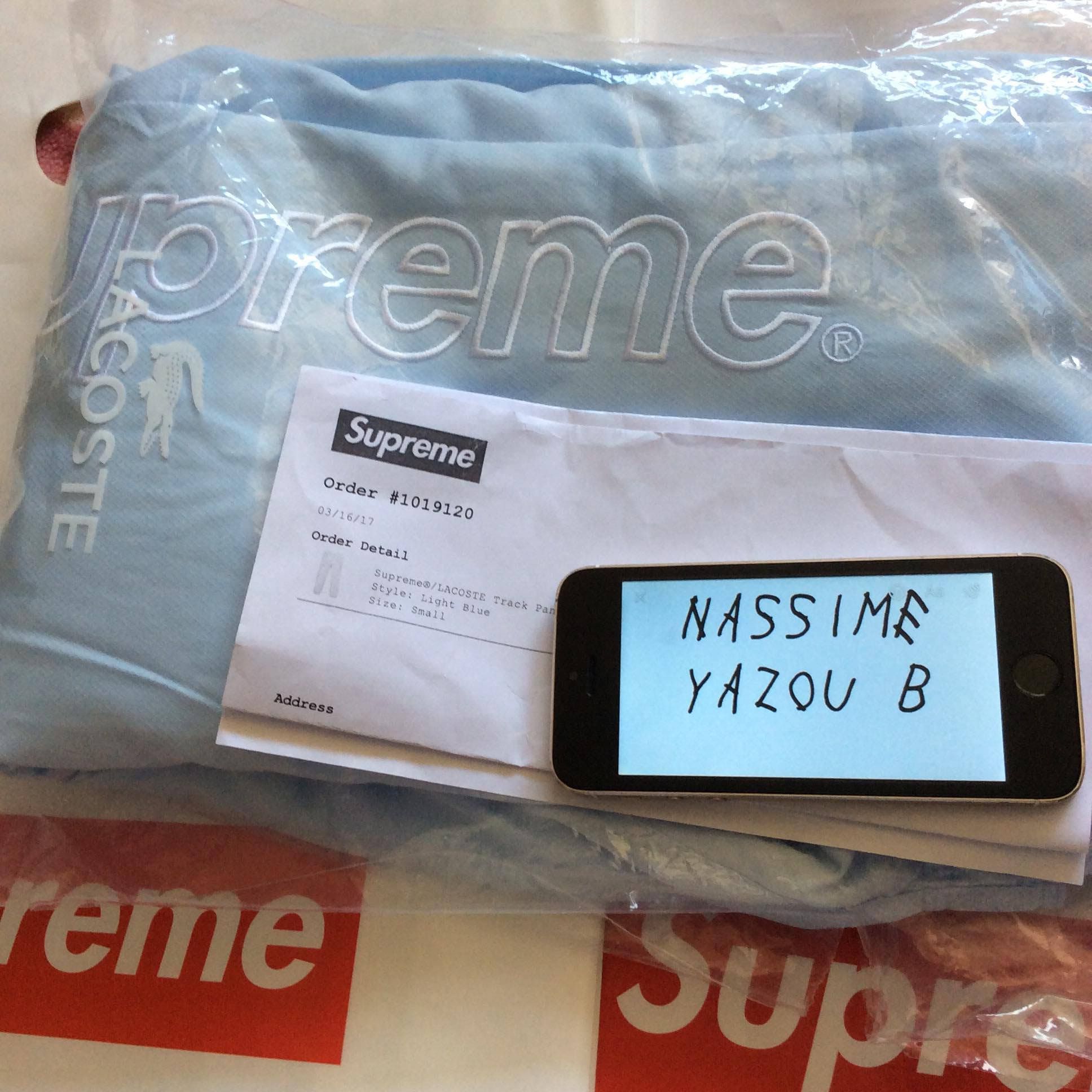 Supreme Selling 2 small Supreme Lacoste track pants size S | Grailed 