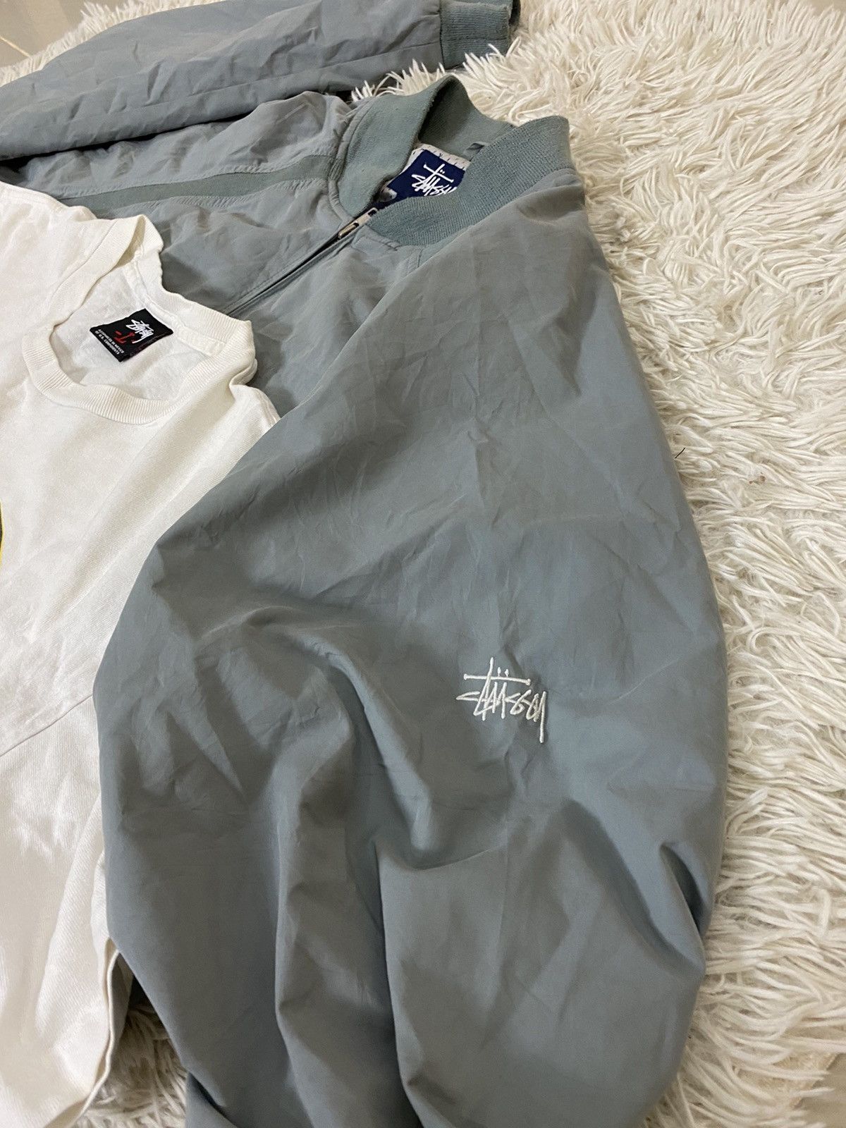 Stussy × Vintage Combo Stussy Nylon Jacket and T-Shirt Nice Condition Size US XL / EU 56 / 4 - 19 Thumbnail