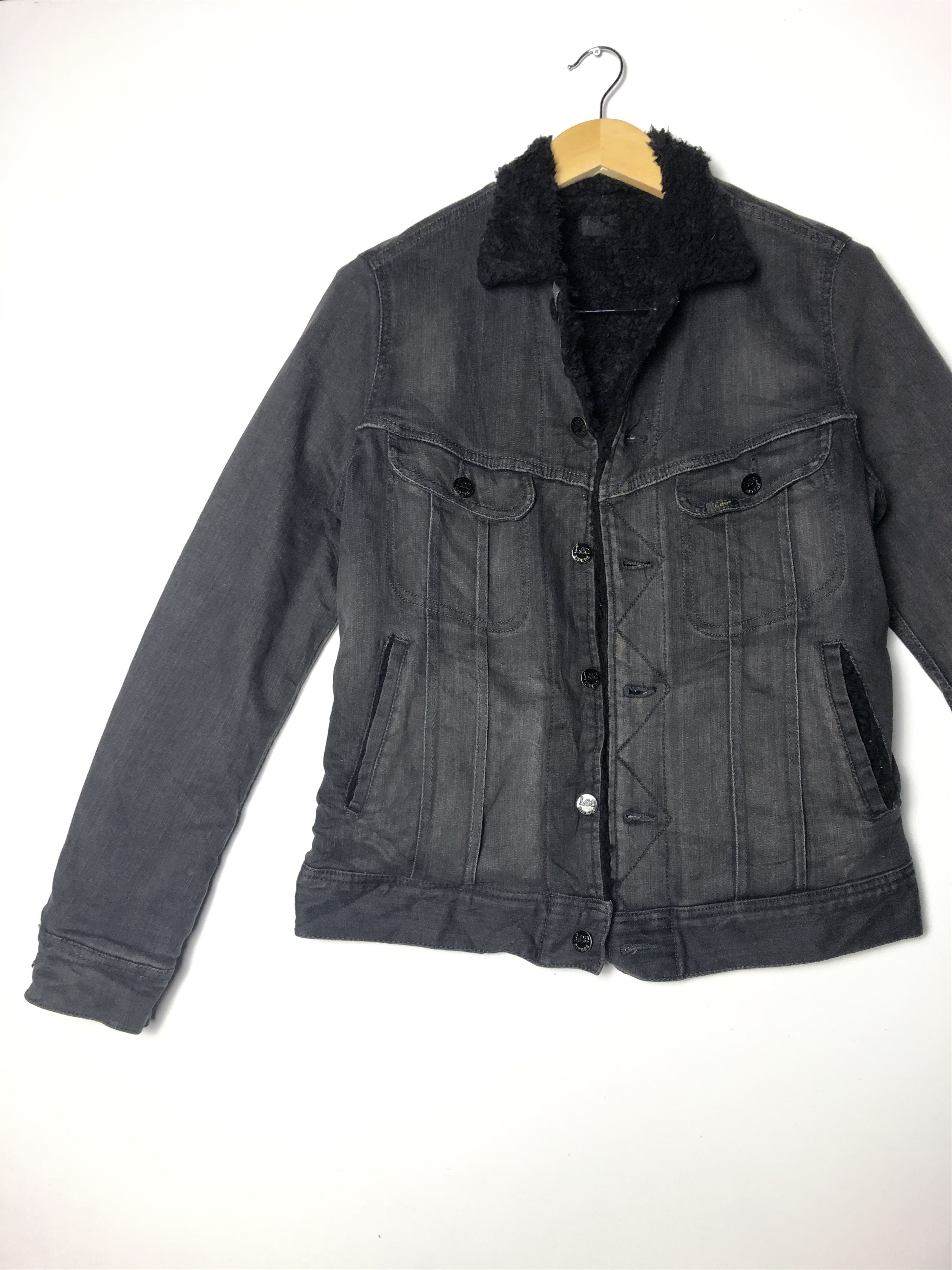 Lee × Vintage VINTAGE LEE RIDERS SHERPA LINING DENIM BIKER JACKET Size US S / EU 44-46 / 1 - 5 Thumbnail