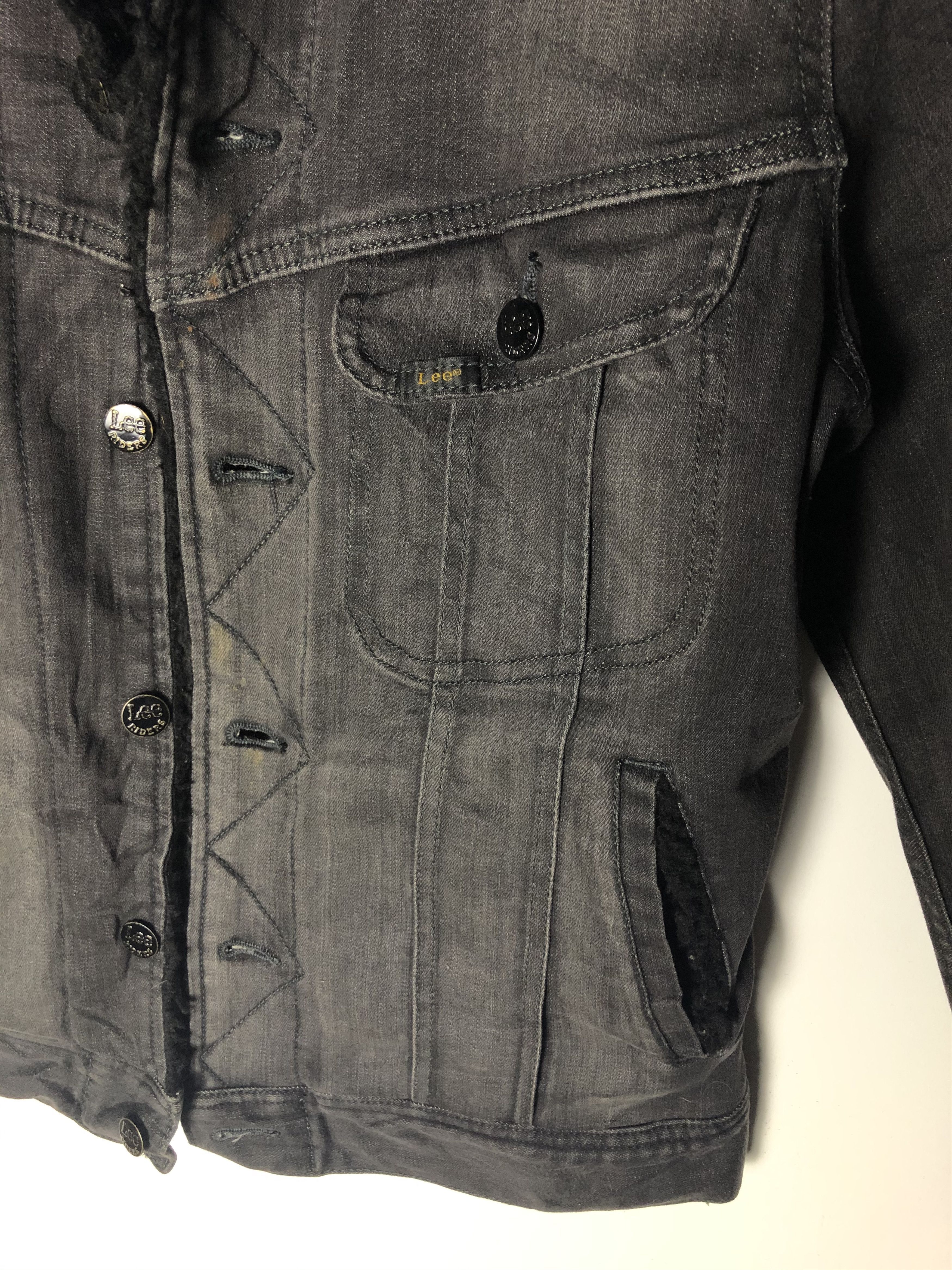 Lee × Vintage VINTAGE LEE RIDERS SHERPA LINING DENIM BIKER JACKET Size US S / EU 44-46 / 1 - 6 Thumbnail
