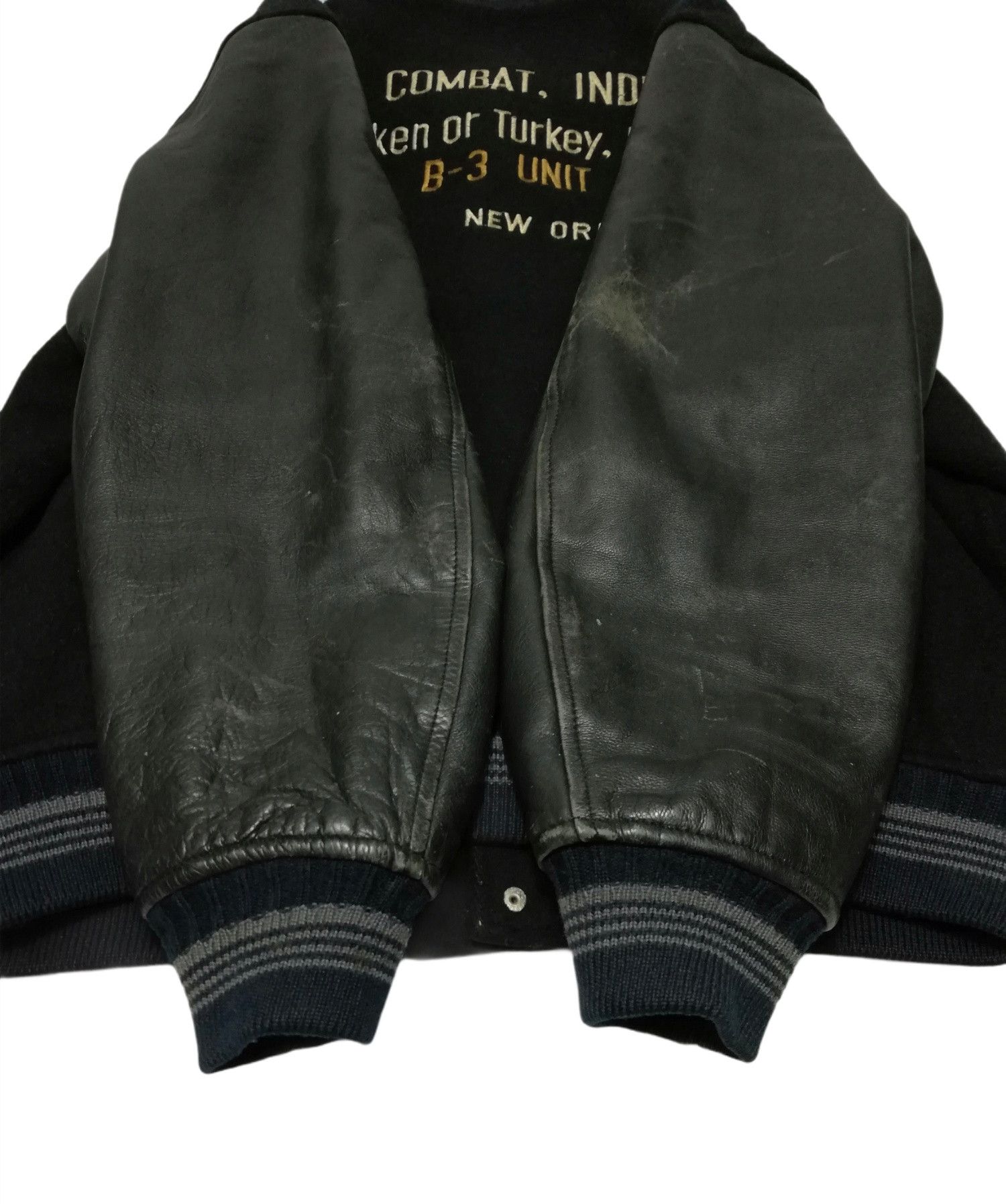 MLB 🔥DOPE RARE! Combat B-3 UNIT New Orleans Embroidery Varsity Size US L / EU 52-54 / 3 - 7 Thumbnail