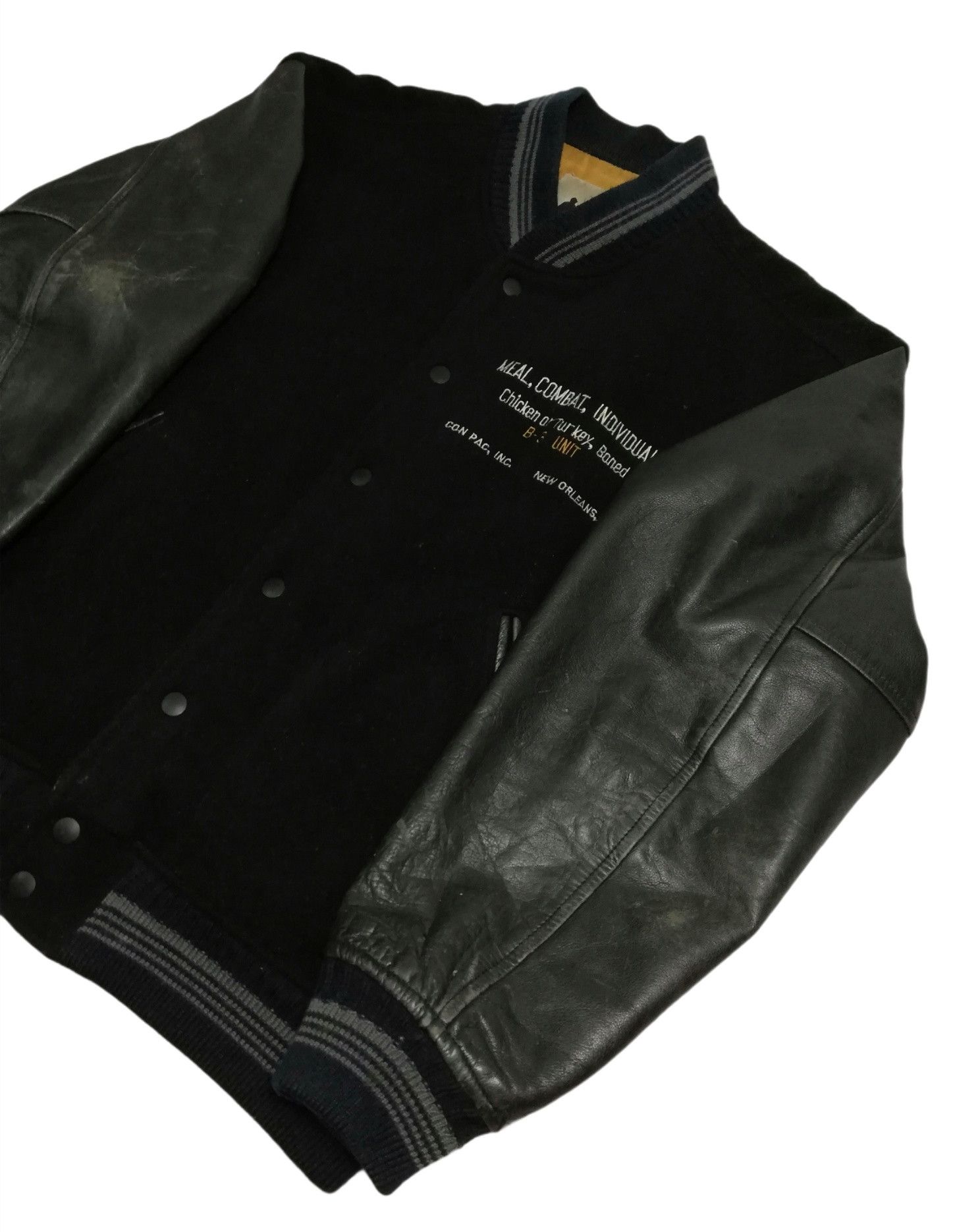 MLB 🔥DOPE RARE! Combat B-3 UNIT New Orleans Embroidery Varsity Size US L / EU 52-54 / 3 - 15 Thumbnail