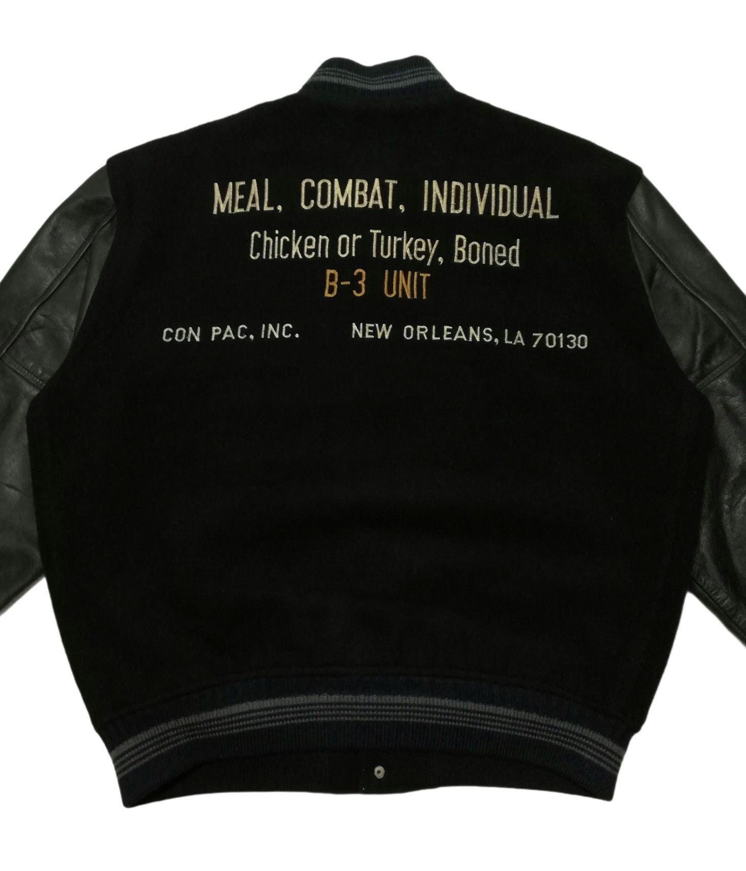MLB 🔥DOPE RARE! Combat B-3 UNIT New Orleans Embroidery Varsity Size US L / EU 52-54 / 3 - 2 Thumbnail