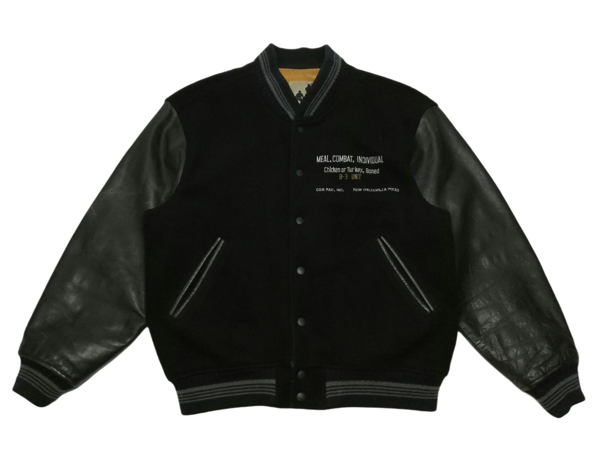 MLB 🔥DOPE RARE! Combat B-3 UNIT New Orleans Embroidery Varsity Size US L / EU 52-54 / 3 - 8 Thumbnail
