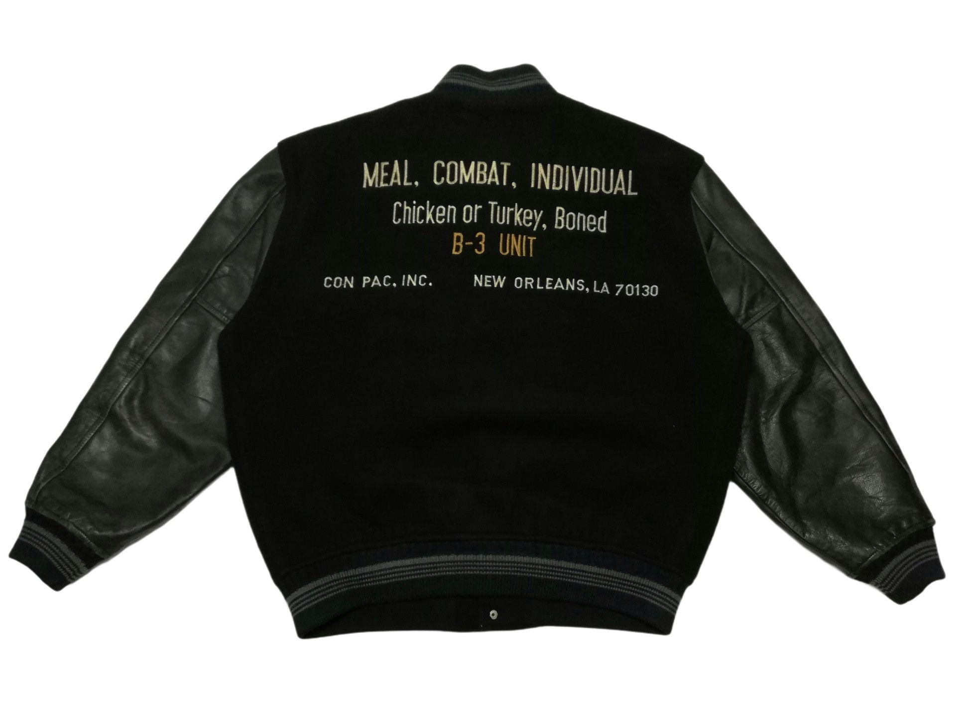 MLB 🔥DOPE RARE! Combat B-3 UNIT New Orleans Embroidery Varsity Size US L / EU 52-54 / 3 - 1 Thumbnail