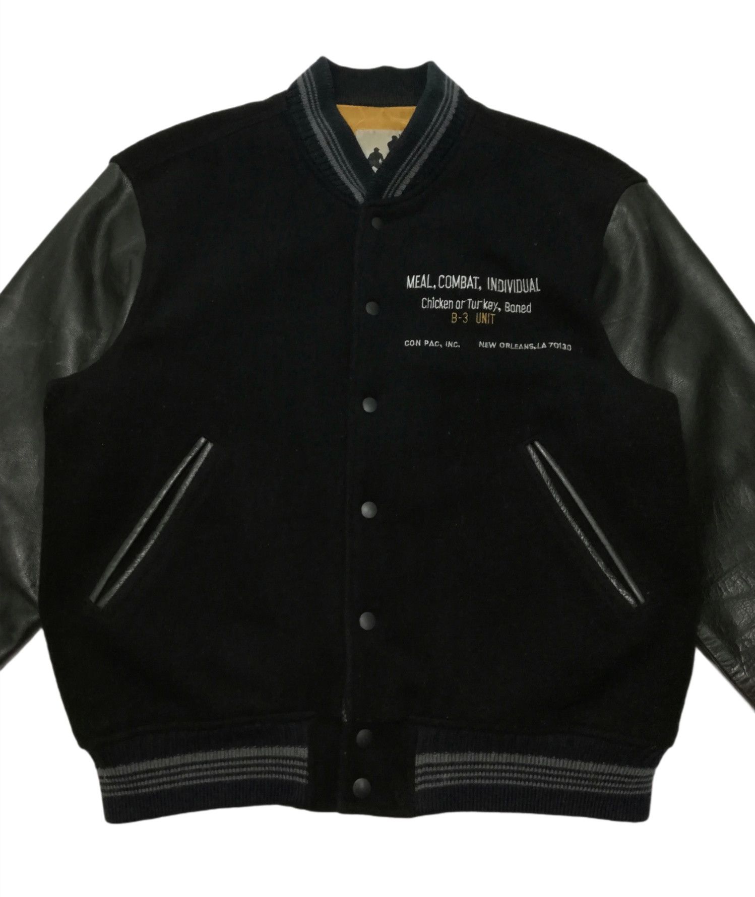 MLB 🔥DOPE RARE! Combat B-3 UNIT New Orleans Embroidery Varsity Size US L / EU 52-54 / 3 - 9 Thumbnail