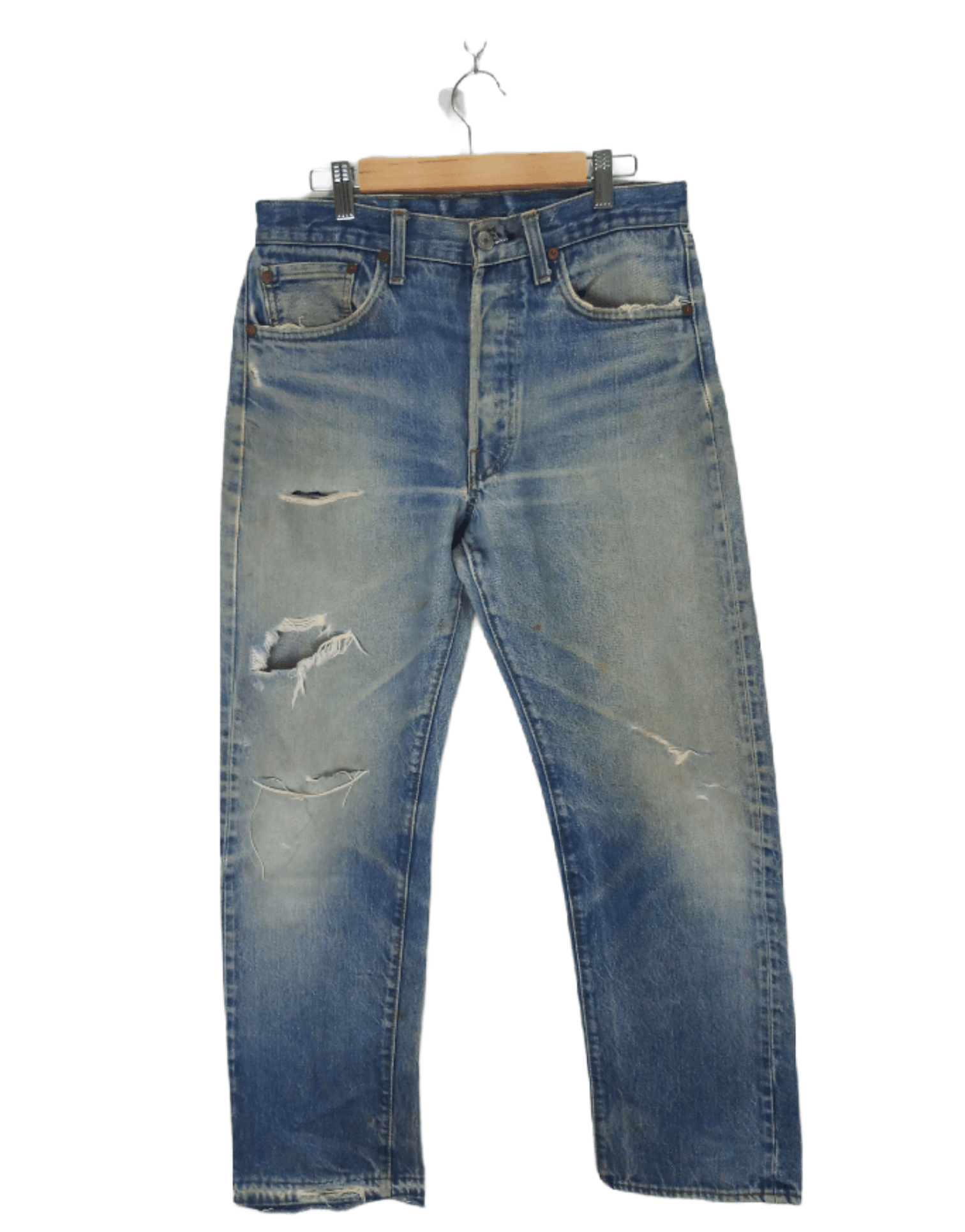 Levi's × Vintage Vintage 90s Levi's 501 Selvedge Size US 30 / EU 46 - 1 Thumbnail