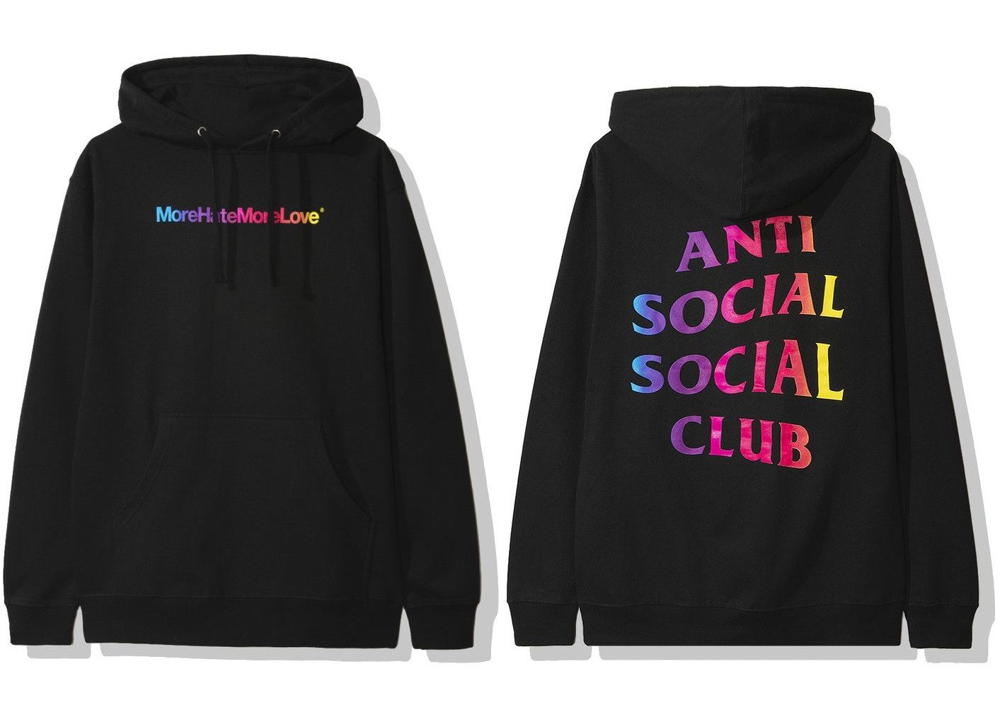 ANTI SOCIAL SOCIAL CLUB MORE LOVE MORE HATE HOODIE フーディ Anti Social Social Club More Hate More Love Hoodie White