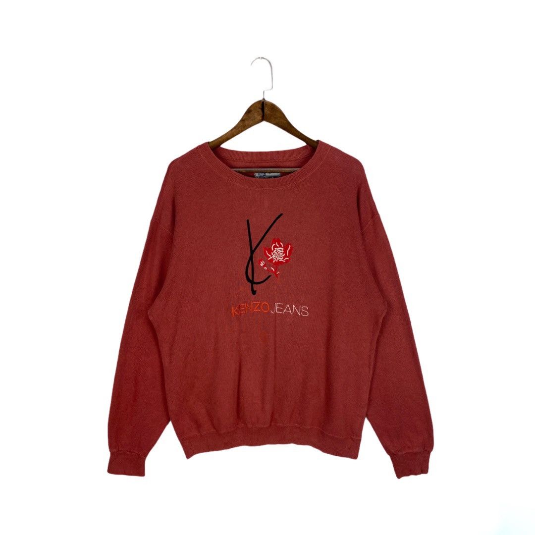 Vintage Kenzo Jeans Sweatshirt Embroidery Logo