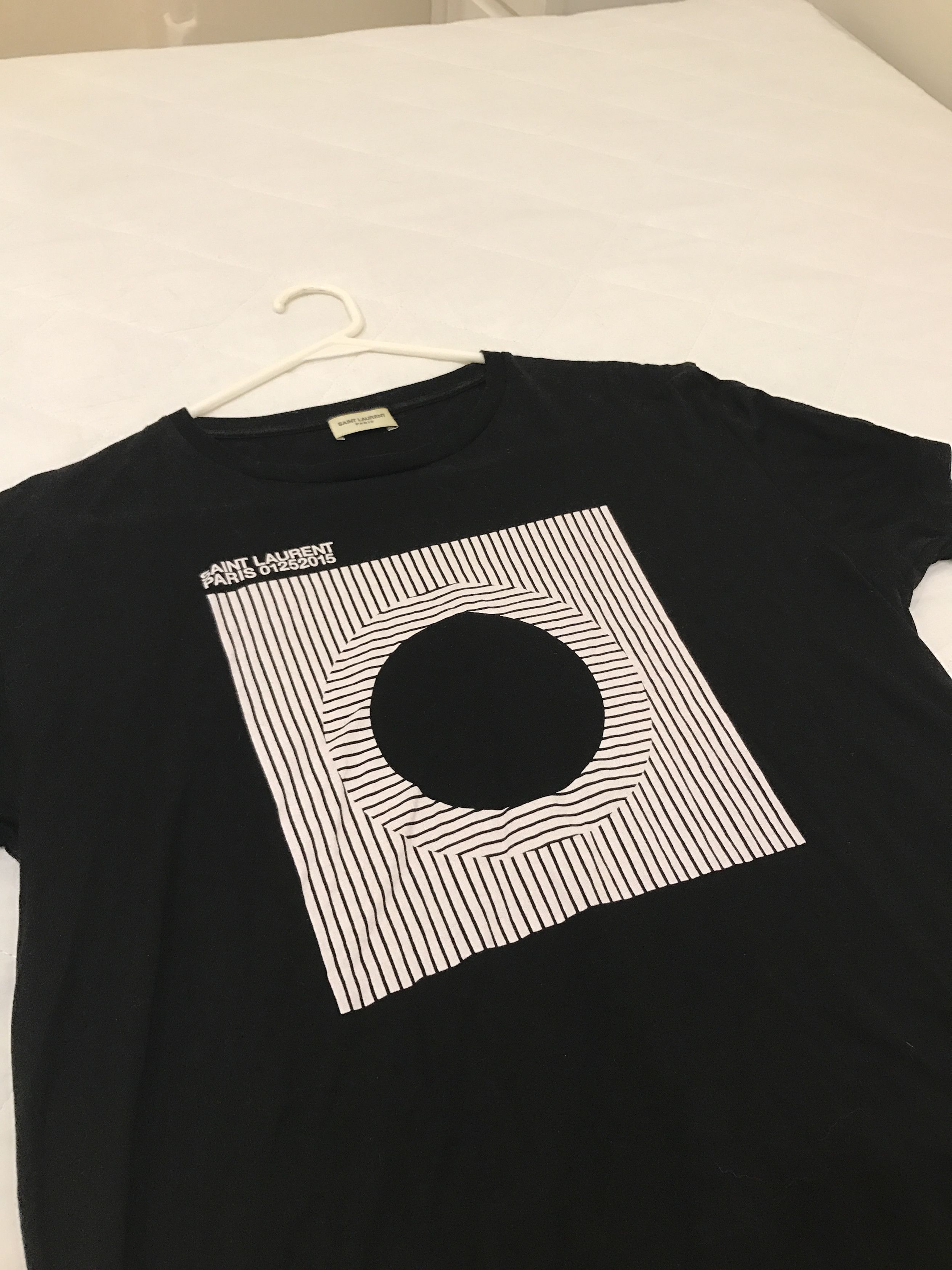 Saint Laurent Paris "Vinyl" Print T-Shirt Size US M / EU 48-50 / 2 - 1 Thumbnail