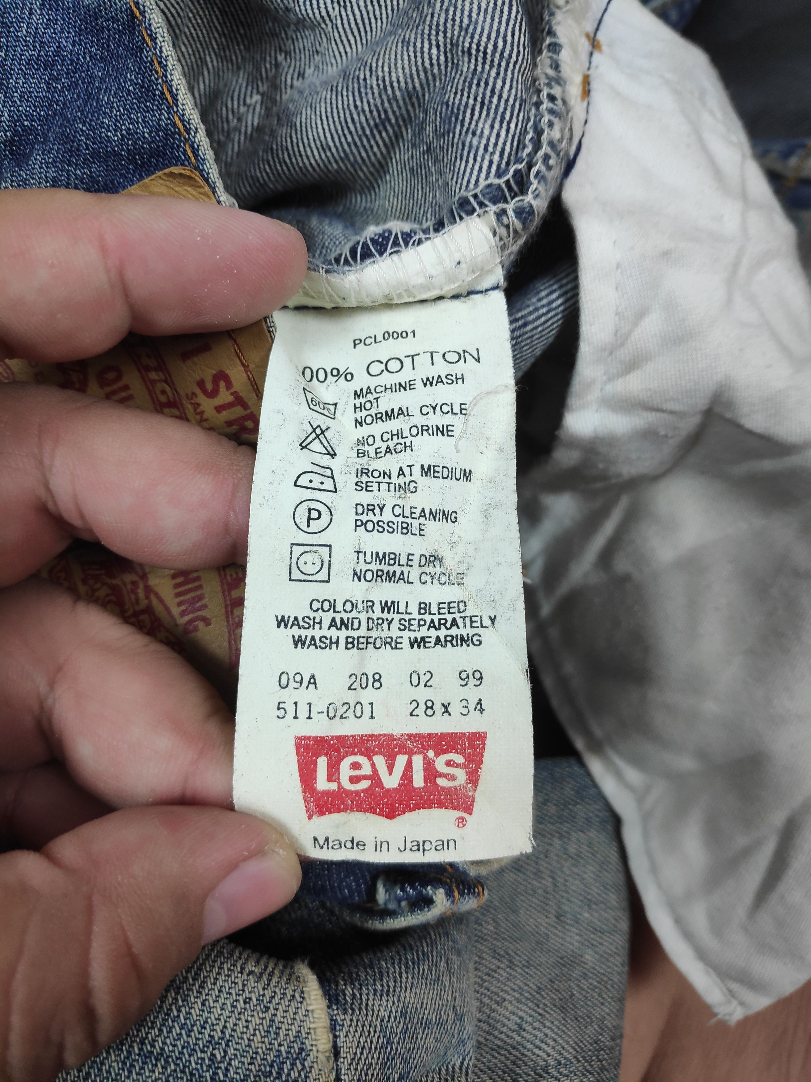 Levi's Vintage Distress Levis Button J09 Made In japan Jeans Size US 29 - 12 Thumbnail