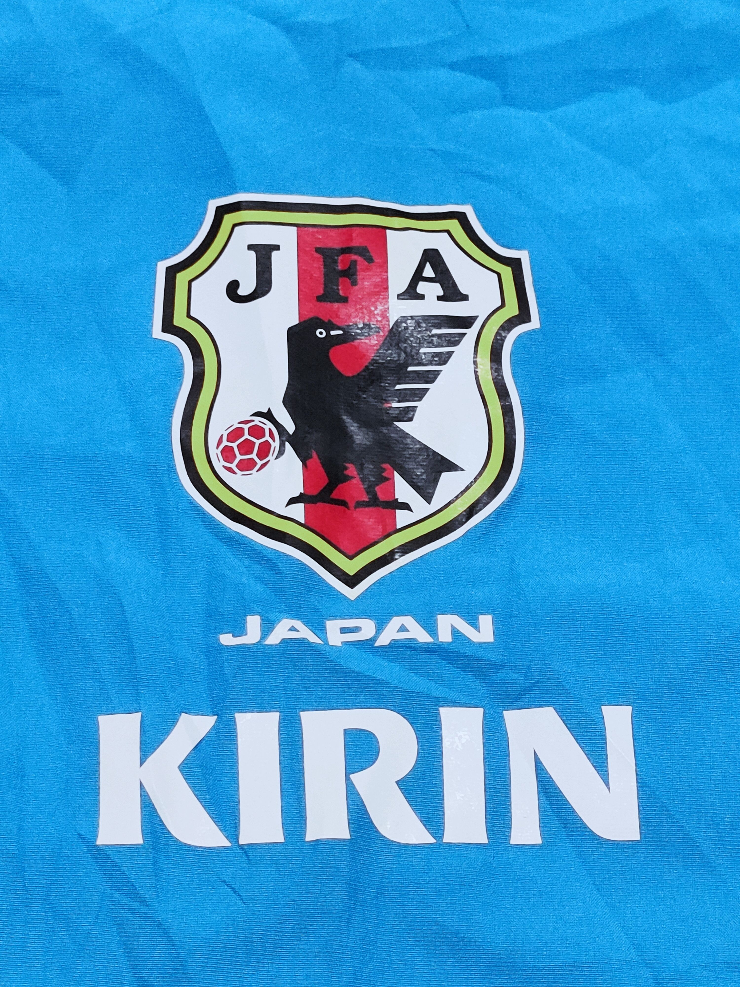 Vintage ADIDAS KIRIN on sale JAPAN Football White Light Jacket