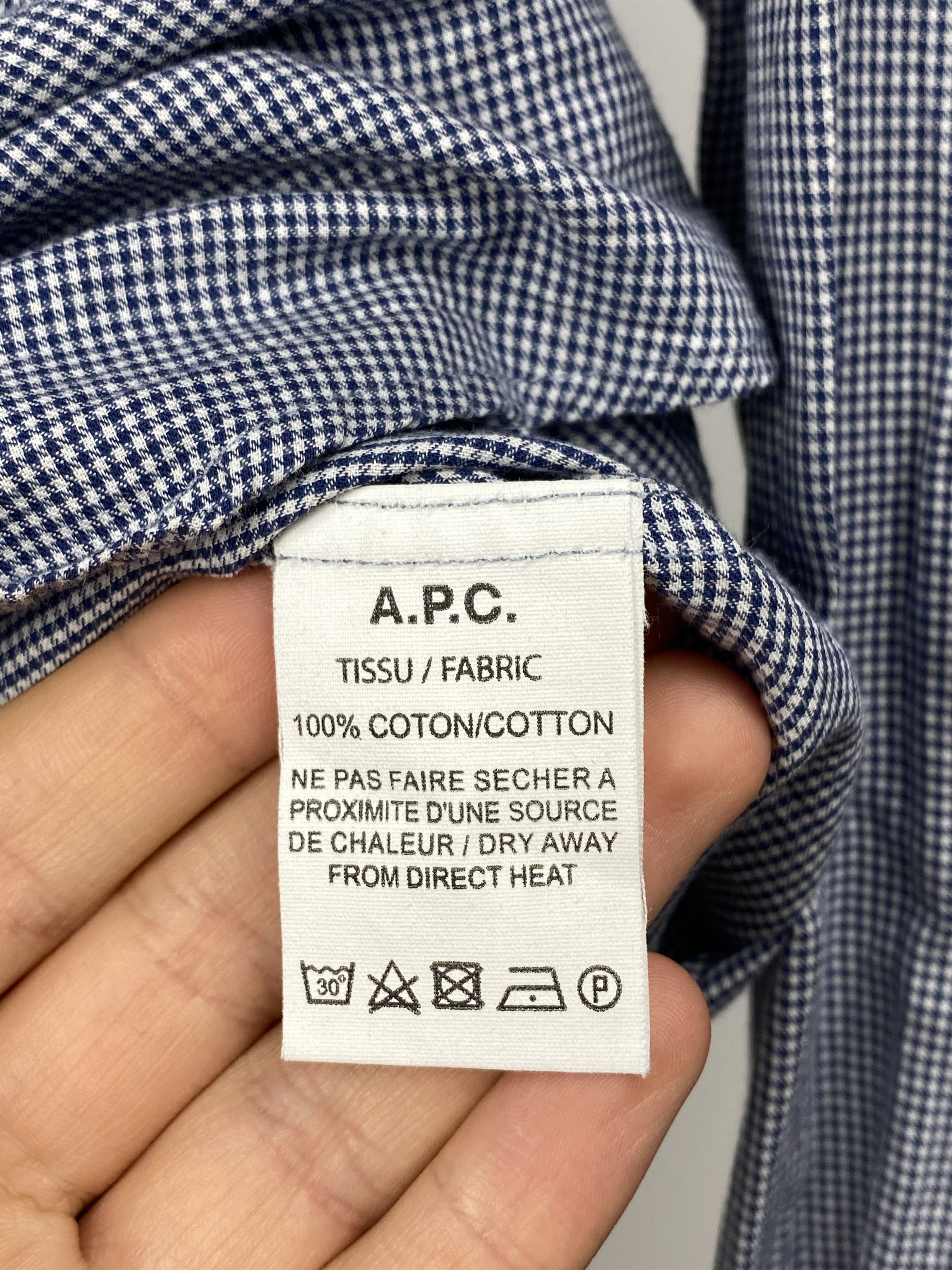 A.P.C. APC Checkered Shirt Size US S / EU 44-46 / 1 - 4 Thumbnail
