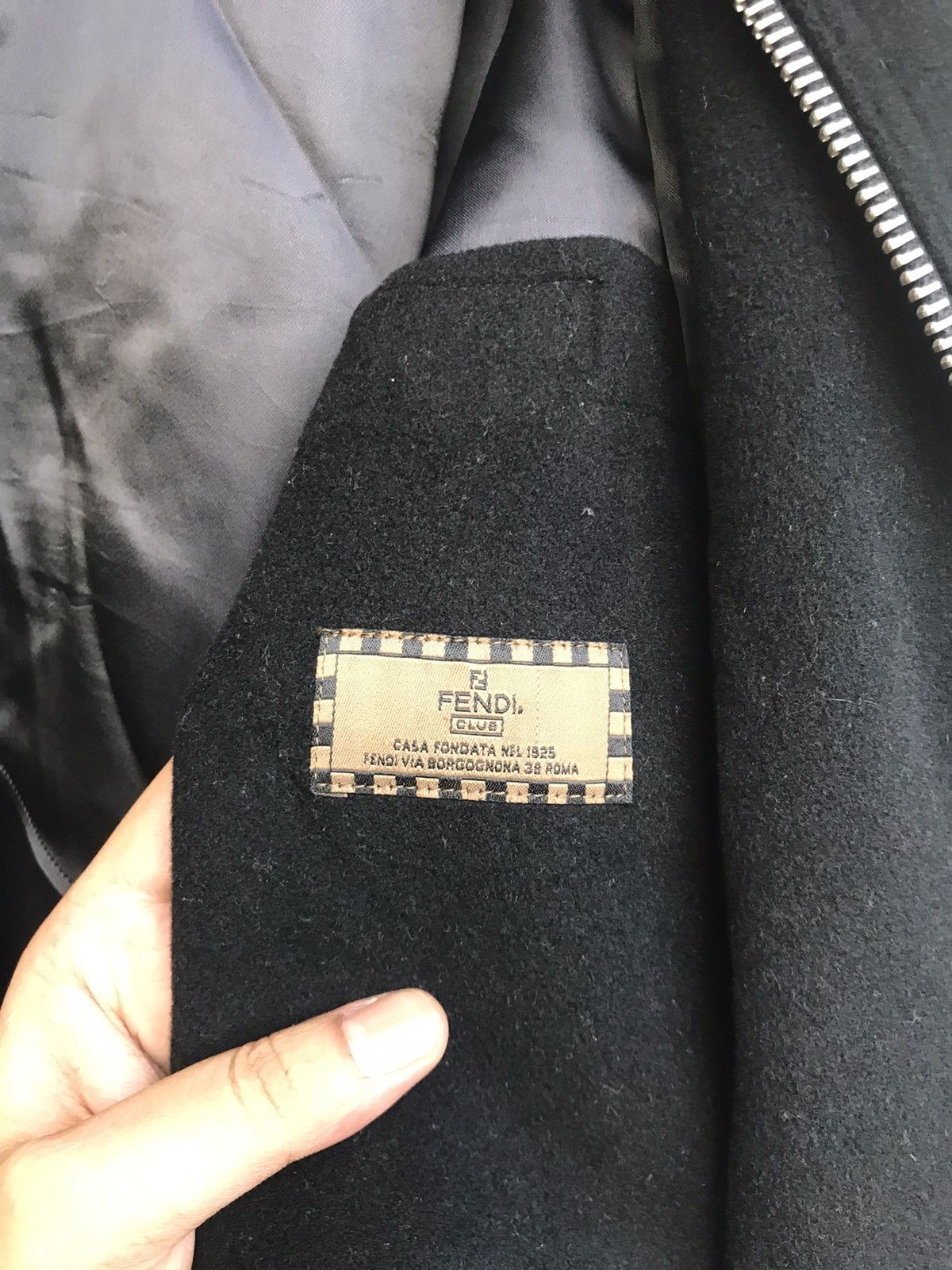 Fendi Made in Italy Fendi Wool Long Coat Size US L / EU 52-54 / 3 - 15 Thumbnail