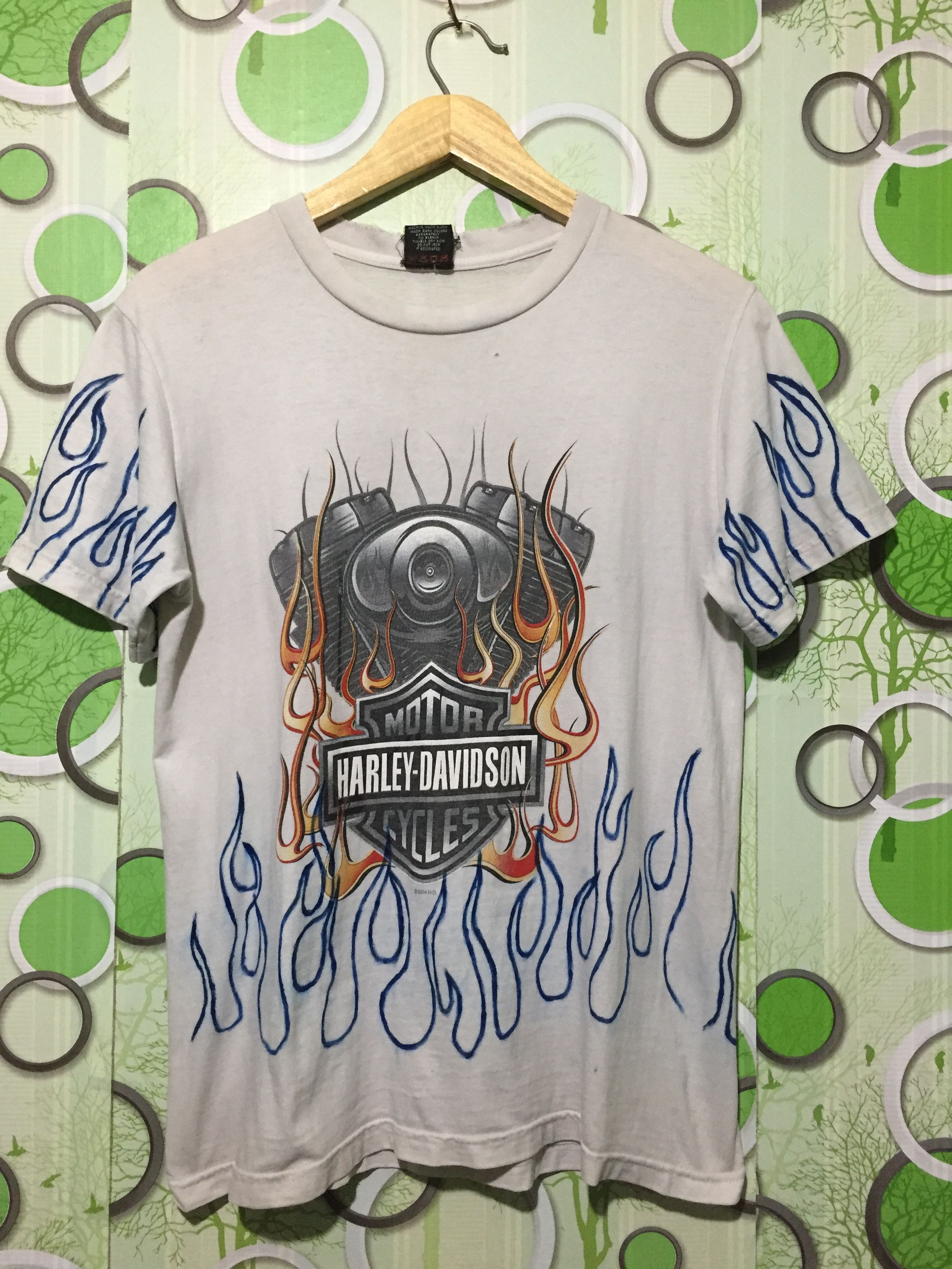 Harley Davidson × Vintage Vintage Harley Davidson flame Tee Size US M / EU 48-50 / 2 - 1 Thumbnail