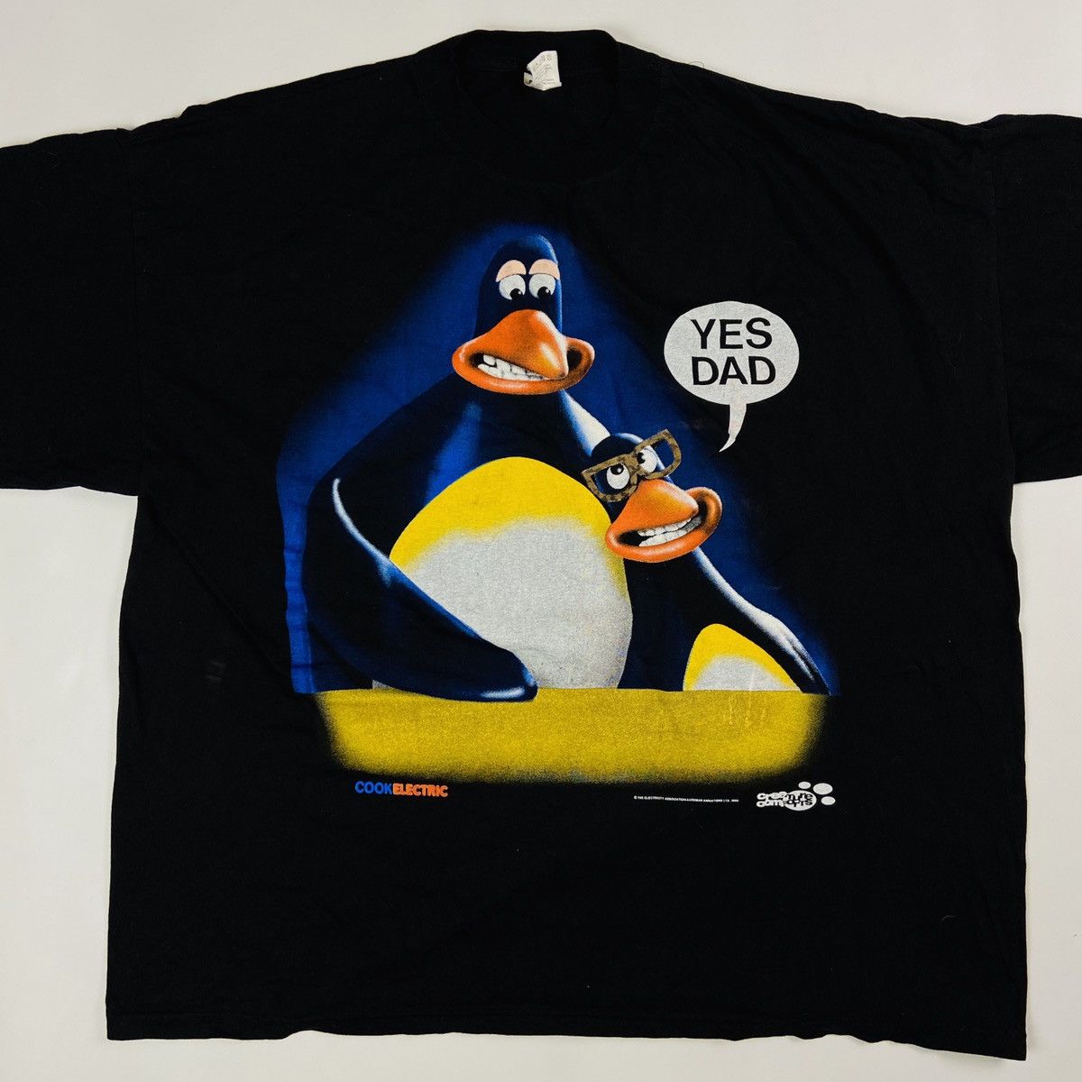 Vintage 1993 “YES DADDY” CREATURE COMFORTS AARDMAN RARE TEE - № 539 Size US XL / EU 56 / 4 - 2 Thumbnail