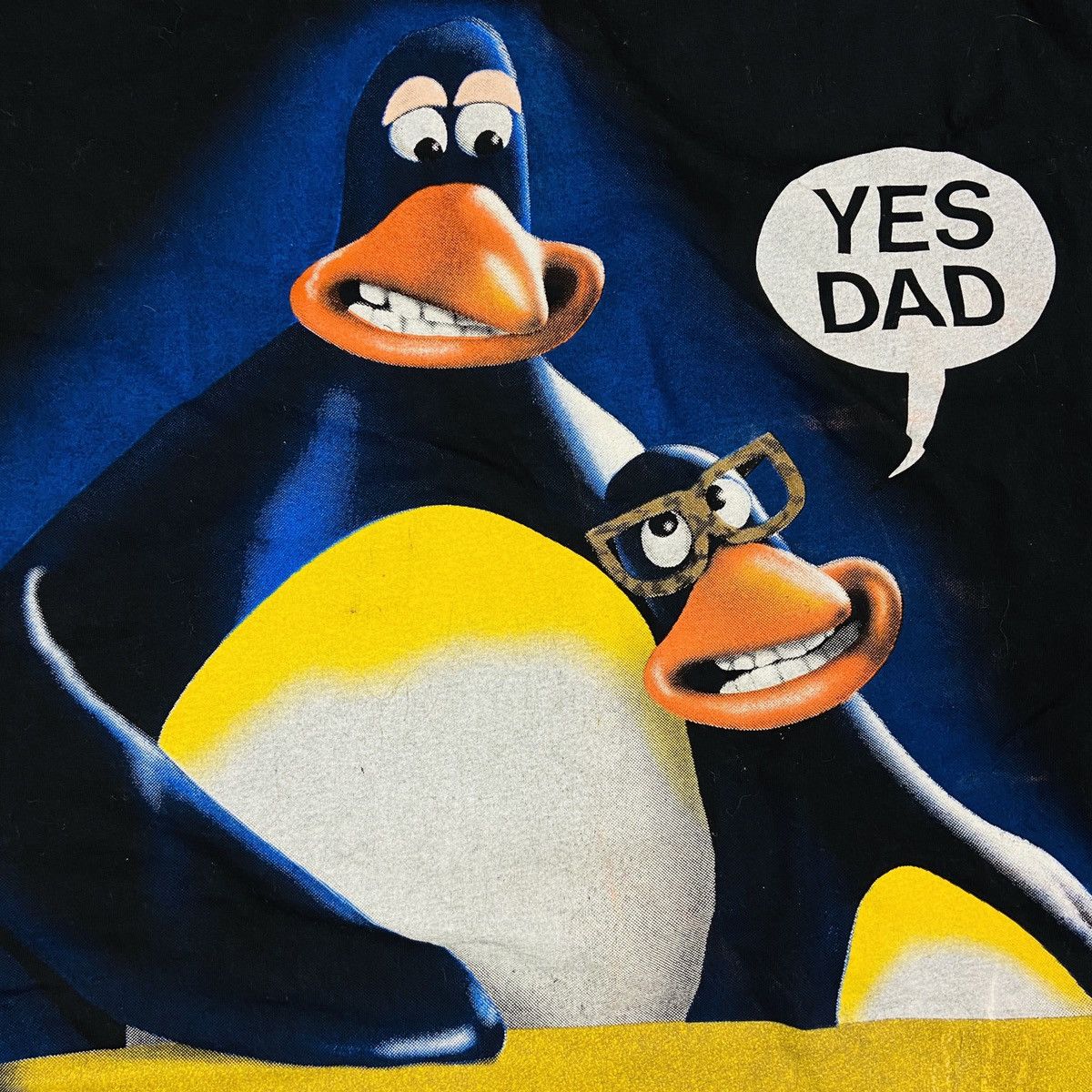 Vintage 1993 “YES DADDY” CREATURE COMFORTS AARDMAN RARE TEE - № 539 Size US XL / EU 56 / 4 - 4 Thumbnail