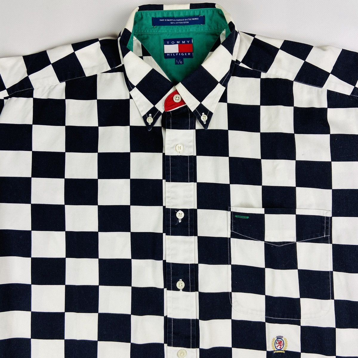 Tommy Hilfiger 1990s TOMMY HILFIGER VERY RARE CHECKERED SHIRT - № 1126 Size US L / EU 52-54 / 3 - 2 Thumbnail