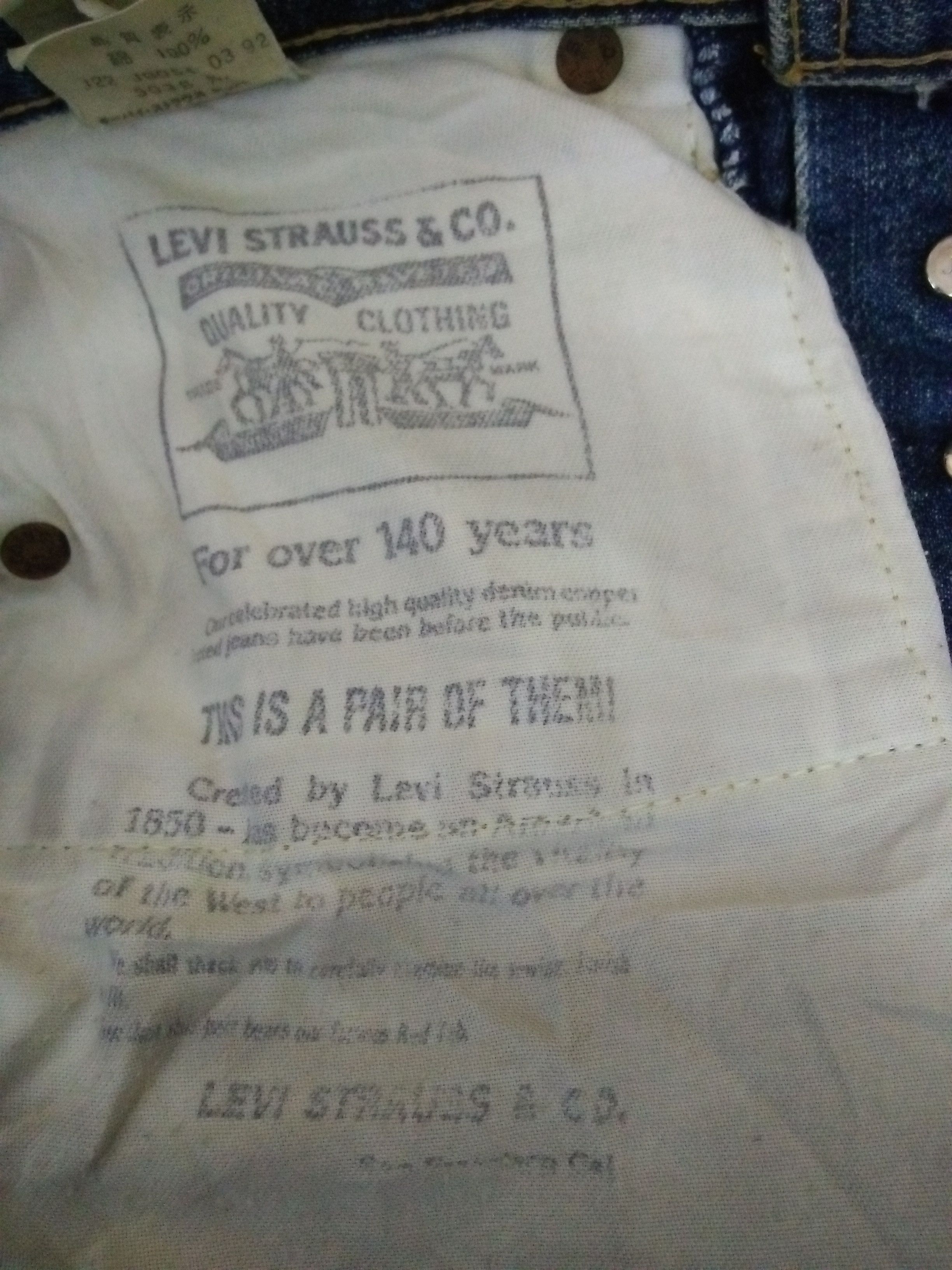 Levi's Vintage Clothing LEVIS 503B XX JEANS BIG E SELVEDGE J22 (A982) Size US 30 / EU 46 - 20 Thumbnail