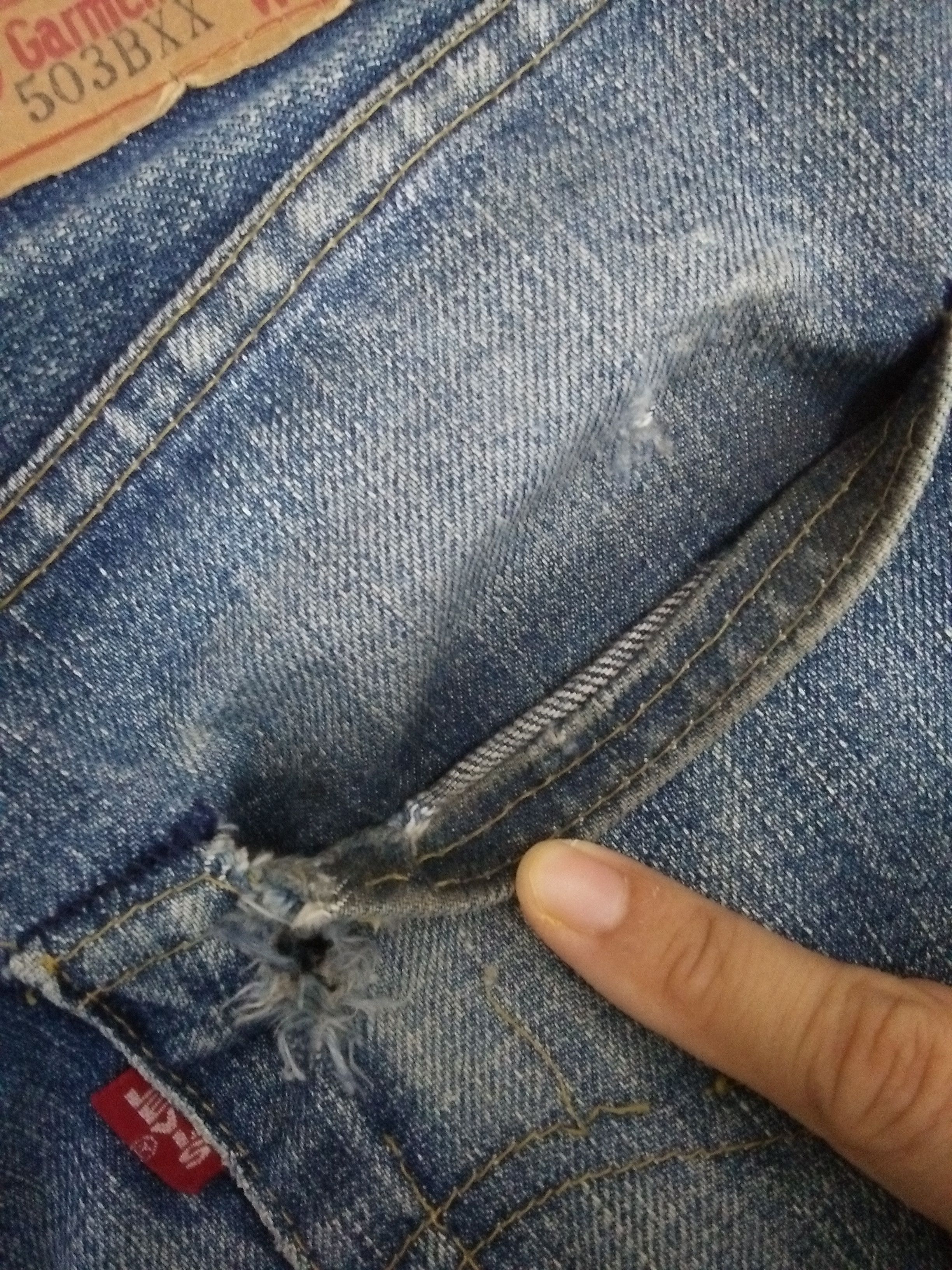 Levi's Vintage Clothing LEVIS 503B XX JEANS BIG E SELVEDGE J22 (A982) Size US 30 / EU 46 - 7 Thumbnail