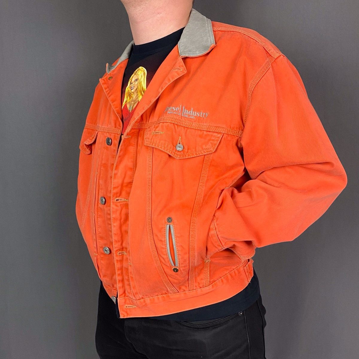 Men's Cotton jacket with vintage effects | Multicolor | Diesel