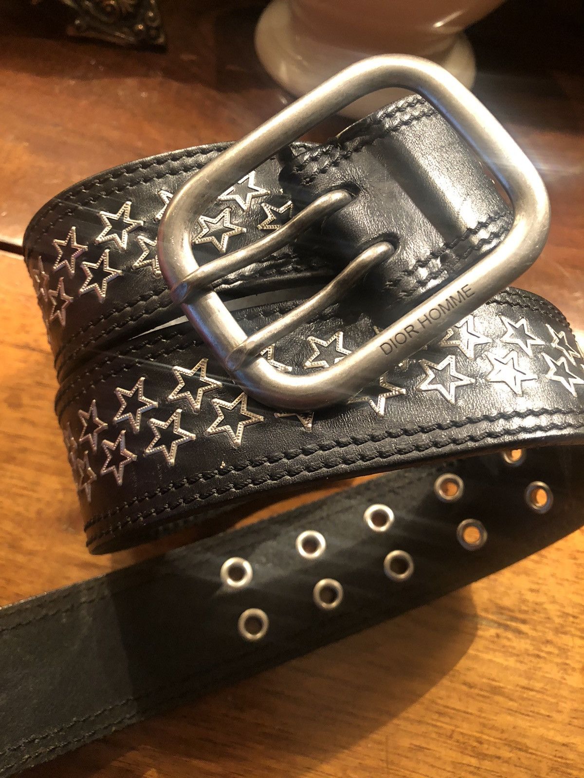 Dior Dior homme x Hedi Slimane SS06 Star Belt | Grailed