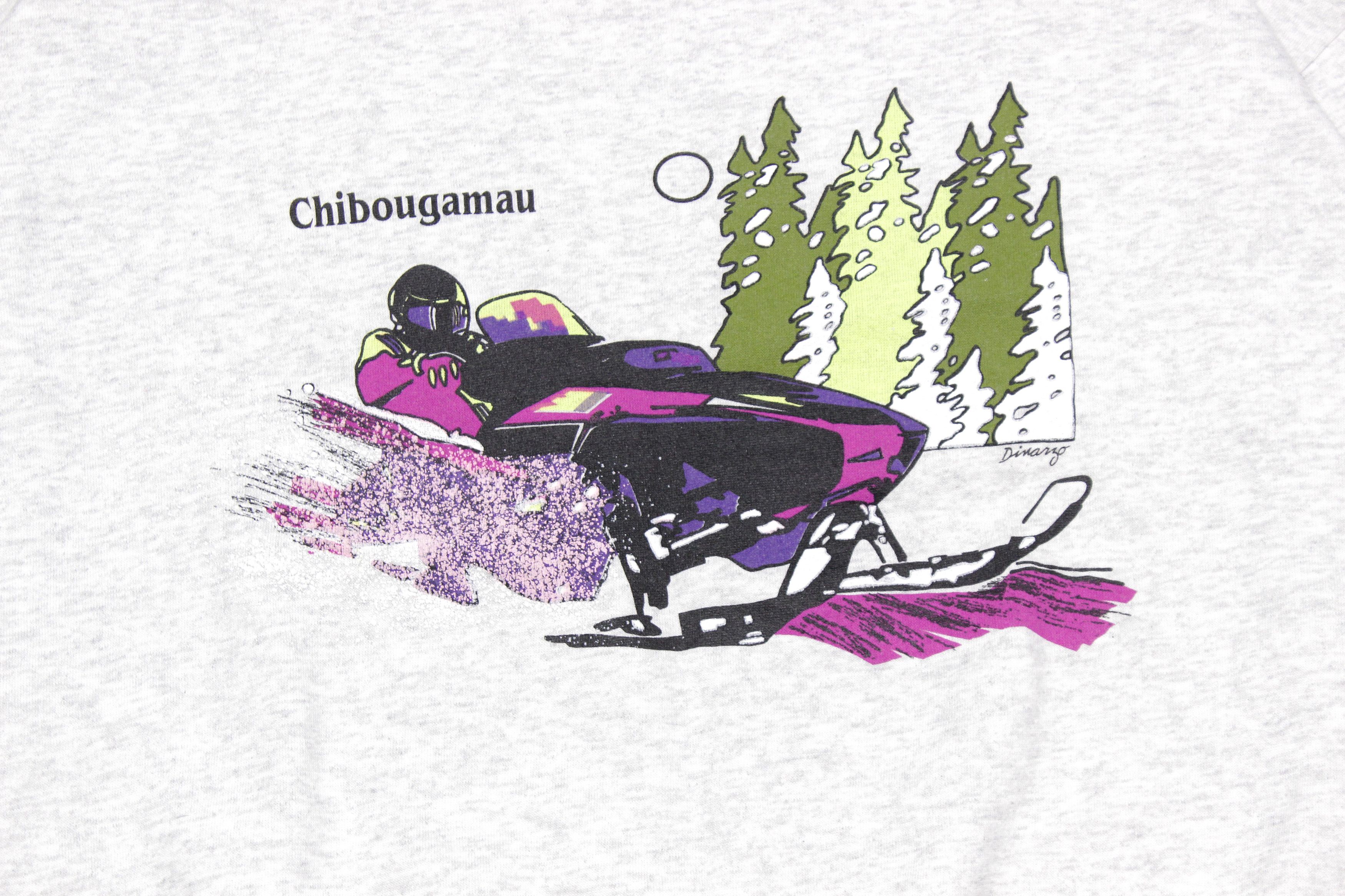 Vintage Snowbike Sport Printed Baggy Sweatshirt Size US L / EU 52-54 / 3 - 3 Thumbnail