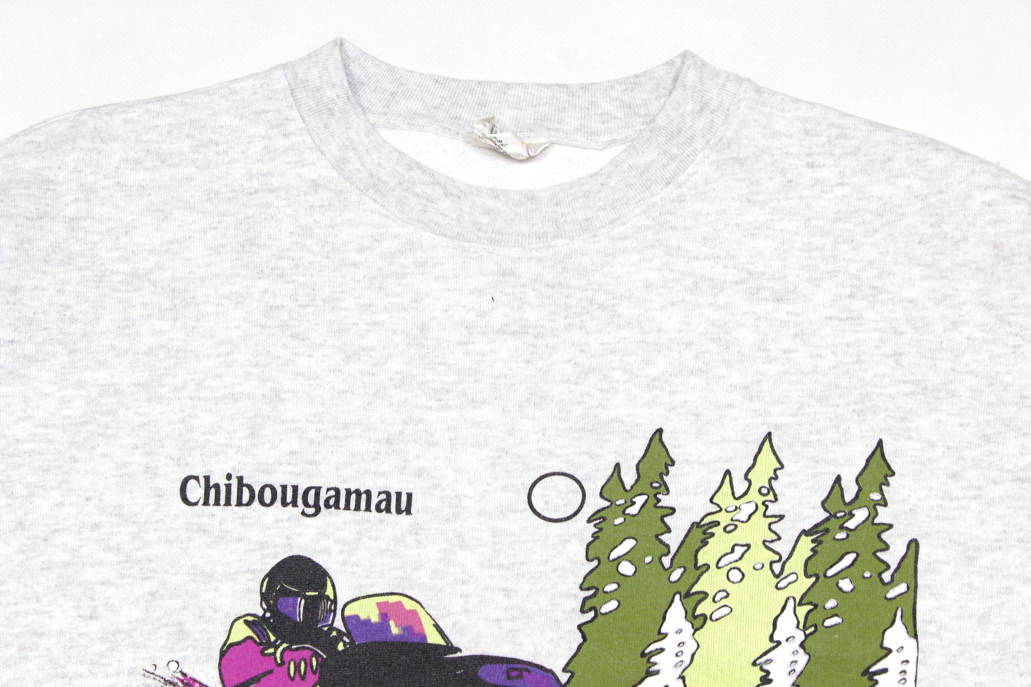 Vintage Snowbike Sport Printed Baggy Sweatshirt Size US L / EU 52-54 / 3 - 4 Thumbnail