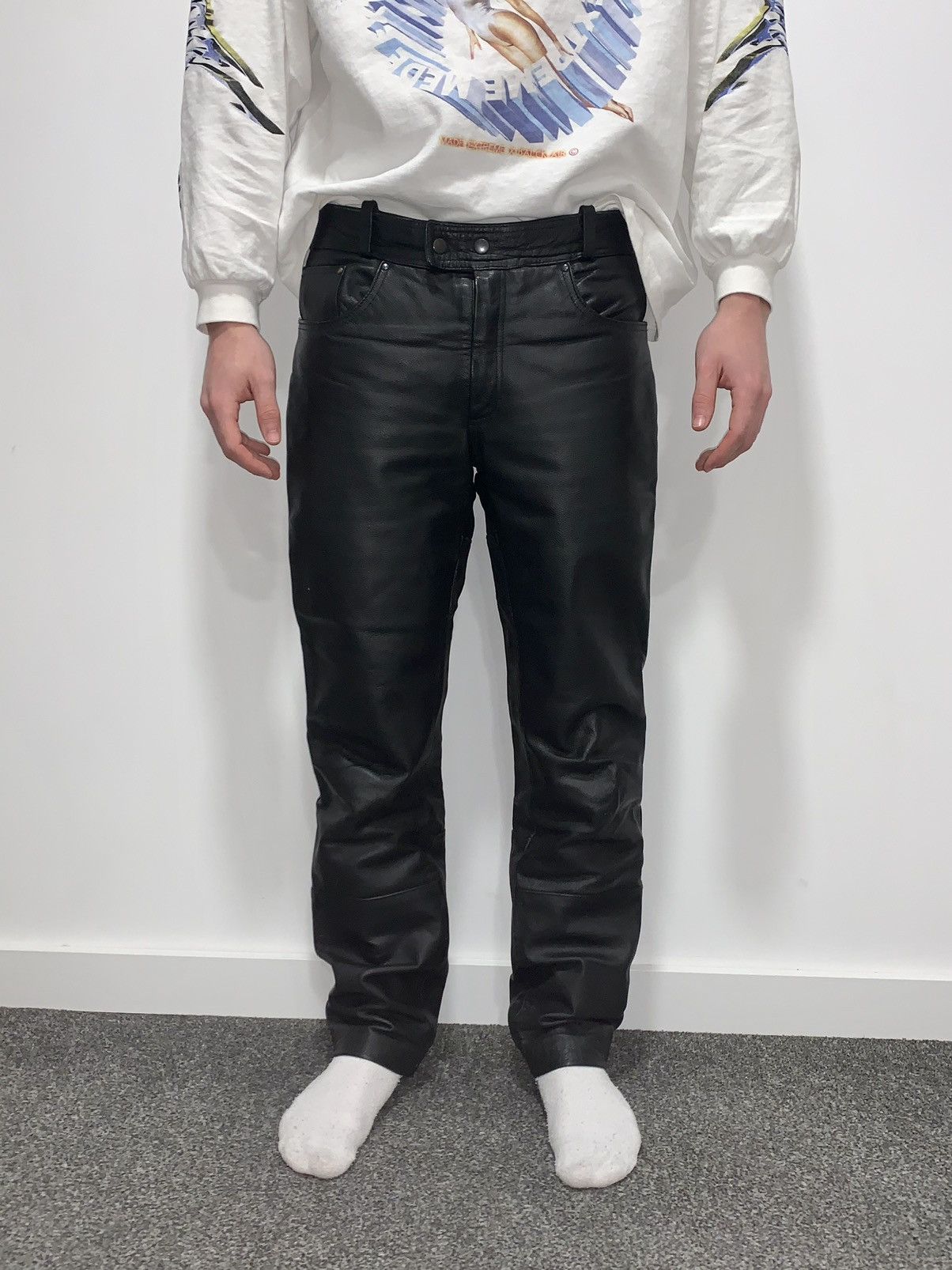 Vintage Vintage Louis real leather pants Size US 33 - 10 Thumbnail