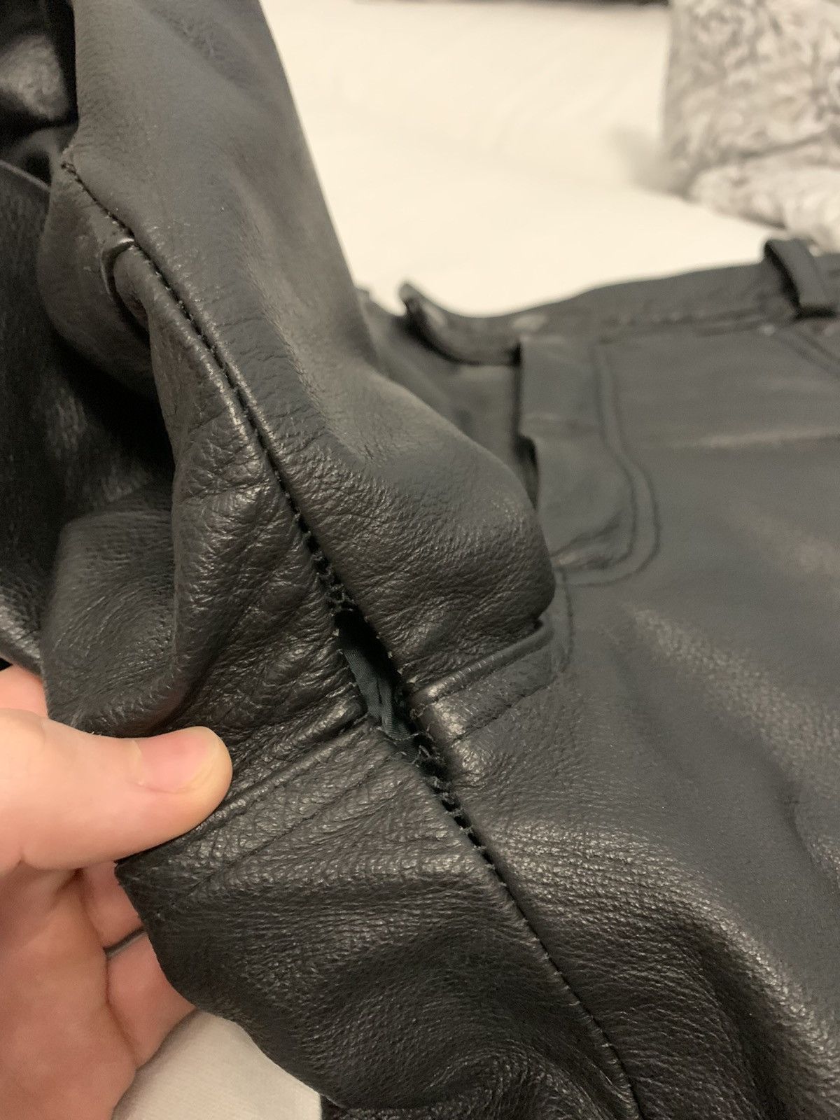 Vintage Vintage Louis real leather pants Size US 33 - 8 Thumbnail