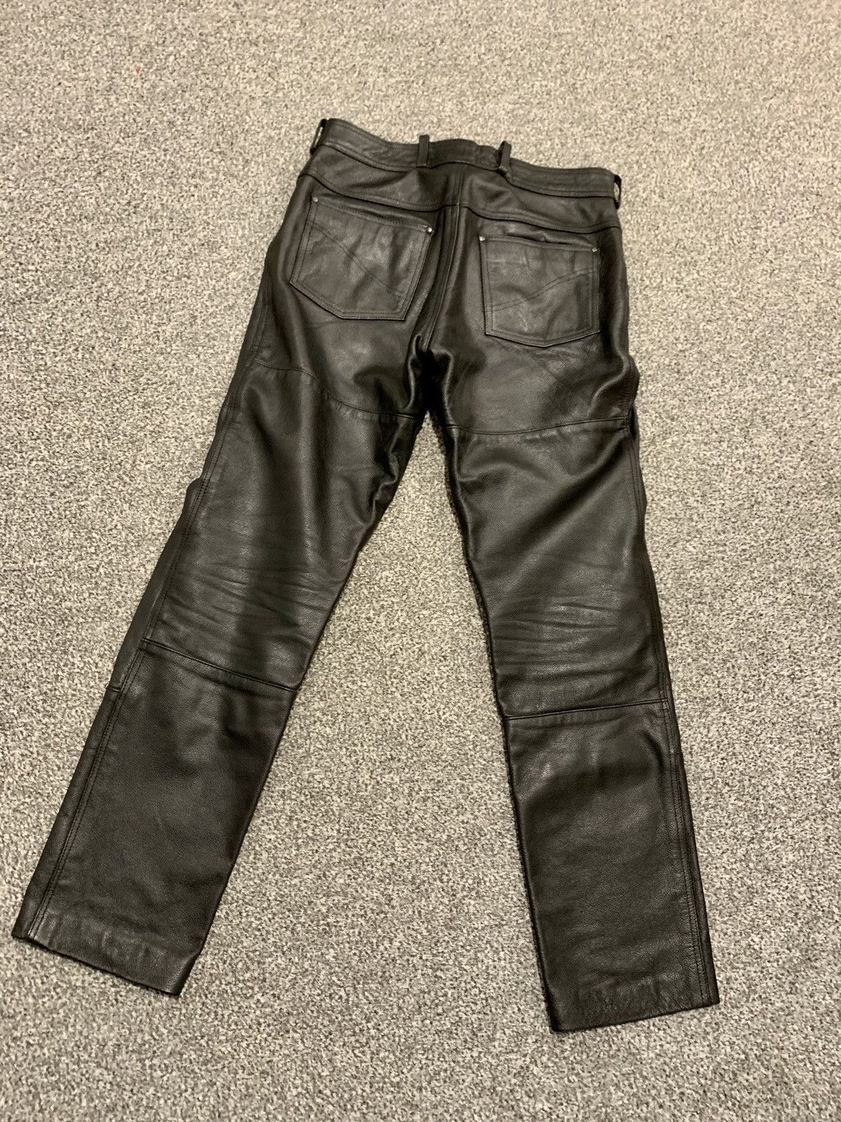 Vintage Vintage Louis real leather pants Size US 33 - 3 Thumbnail