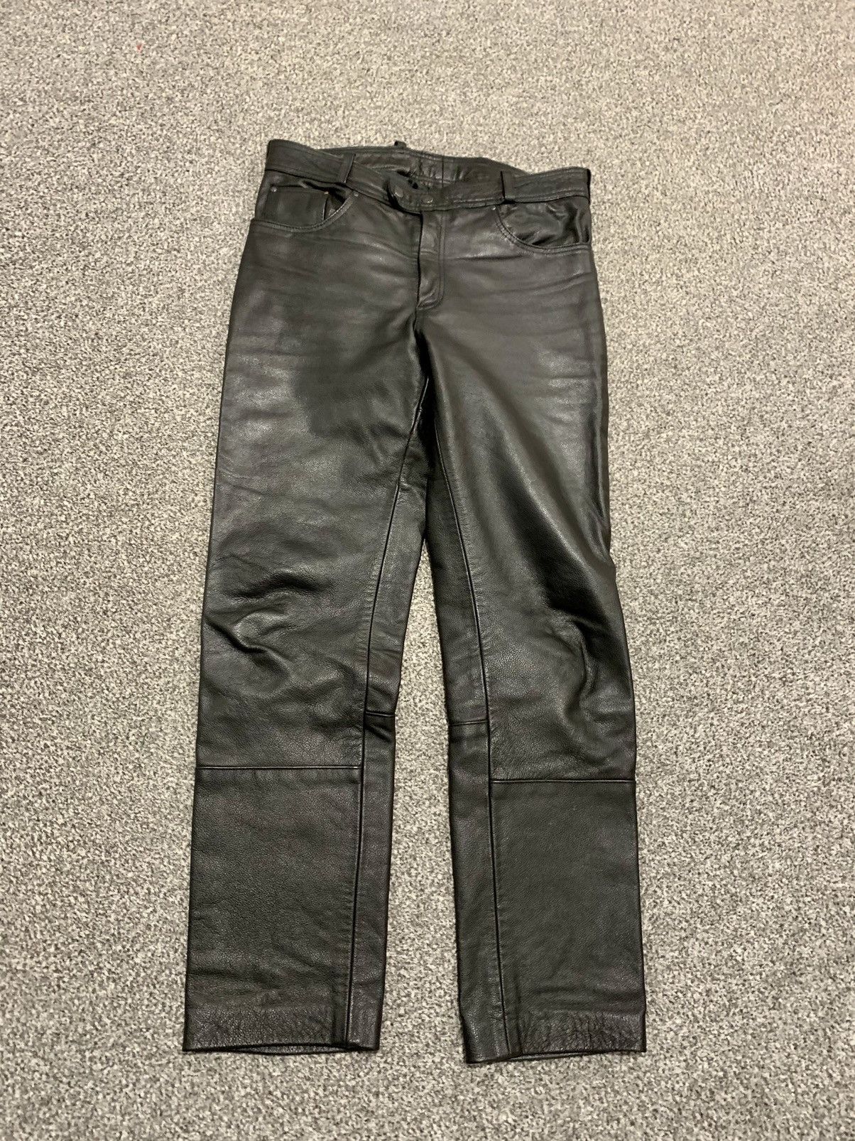 Vintage Vintage Louis real leather pants Size US 33 - 2 Thumbnail