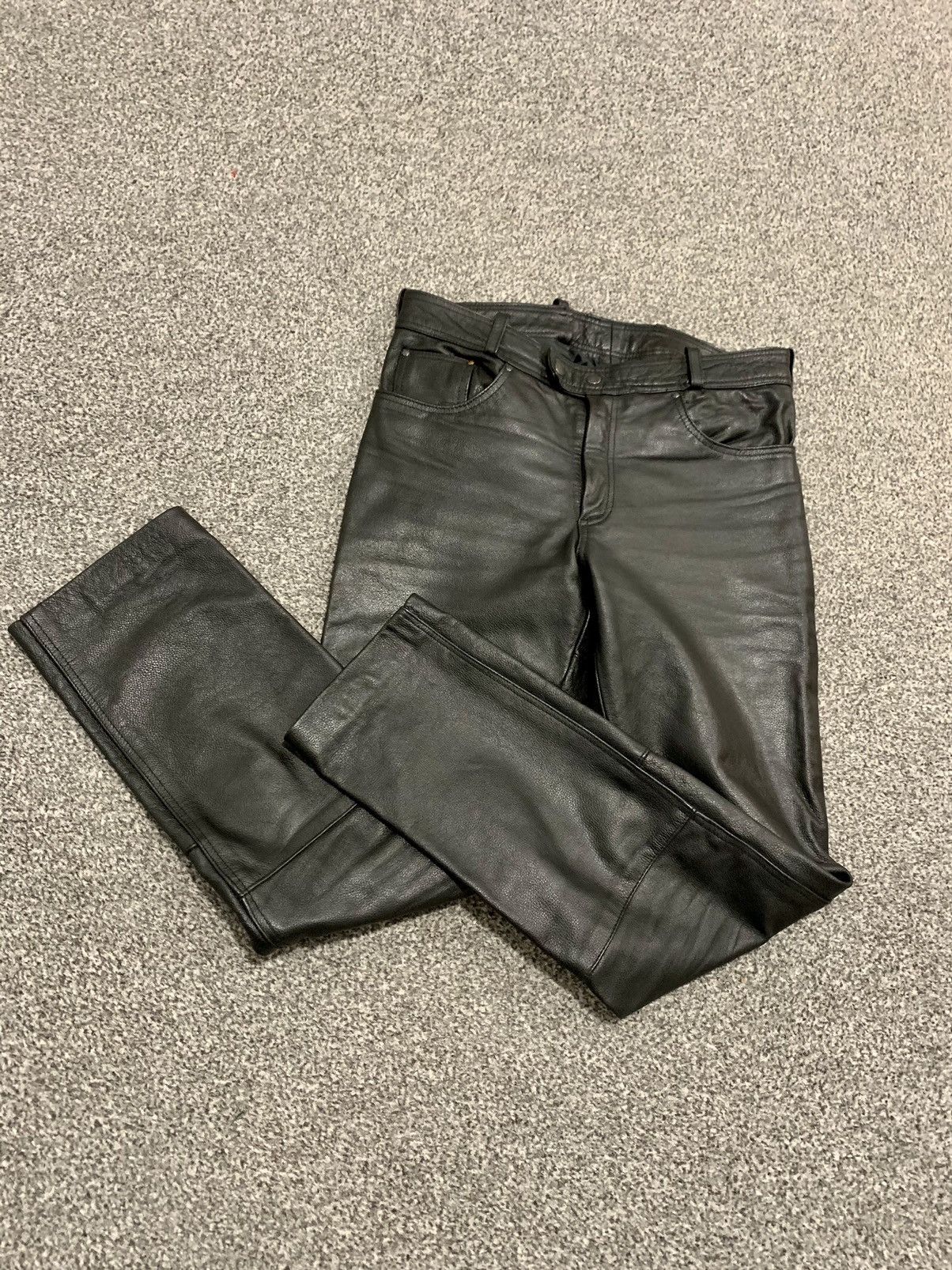 Vintage Vintage Louis real leather pants Size US 33 - 1 Thumbnail