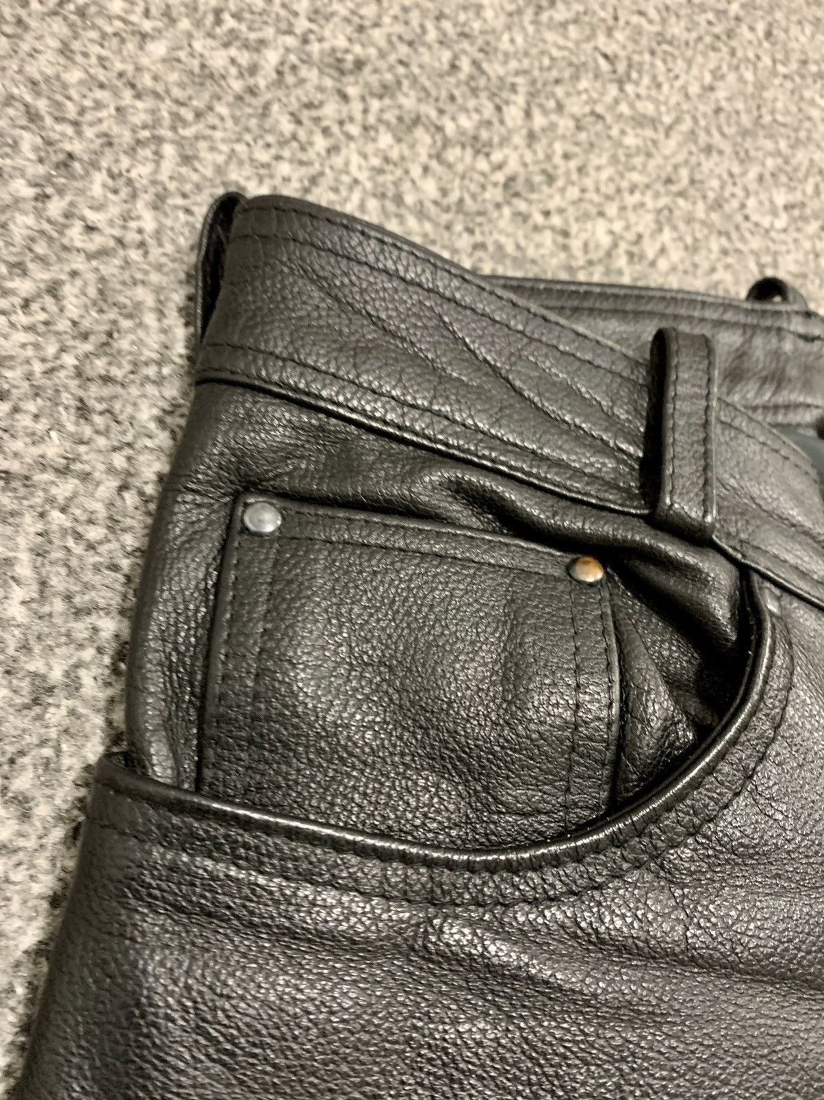 Vintage Vintage Louis real leather pants Size US 33 - 4 Thumbnail