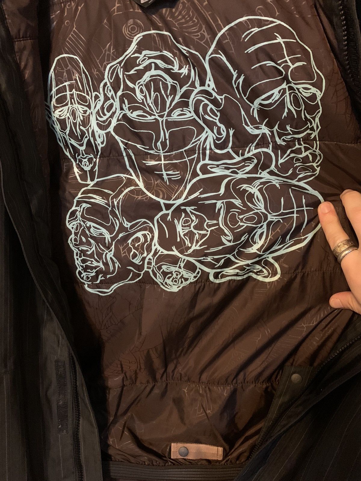 The North Face *RARE* 2008 North Face Cryptic Hyvent Graffiti Jacket - L Size US L / EU 52-54 / 3 - 4 Thumbnail