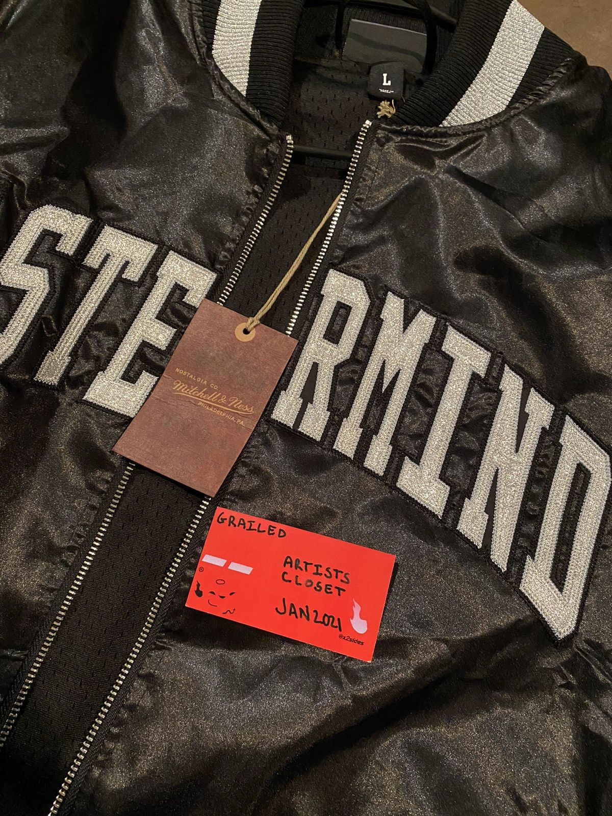 Mastermind Japan Mastermind x Mitchell and Ness Bomber 2020 Jacket Size US L / EU 52-54 / 3 - 9 Thumbnail