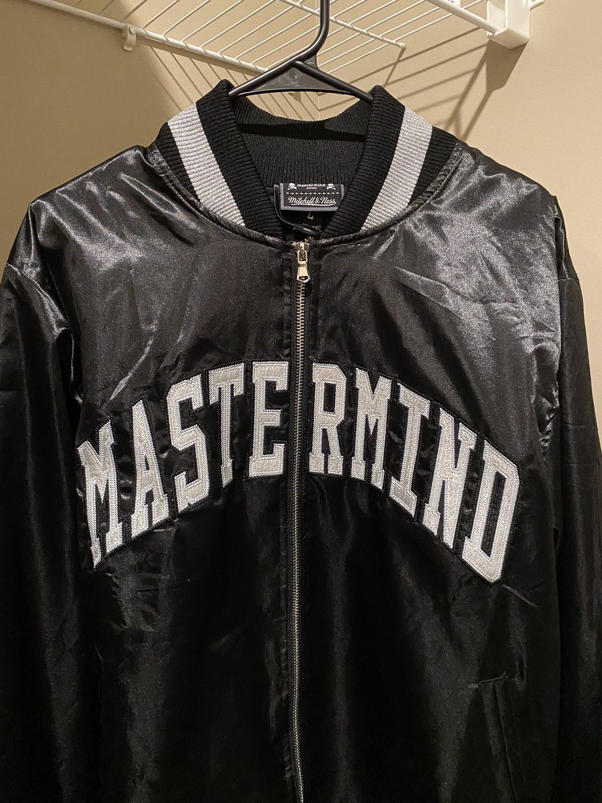 Mastermind Japan Mastermind x Mitchell and Ness Bomber 2020 Jacket Size US L / EU 52-54 / 3 - 4 Thumbnail