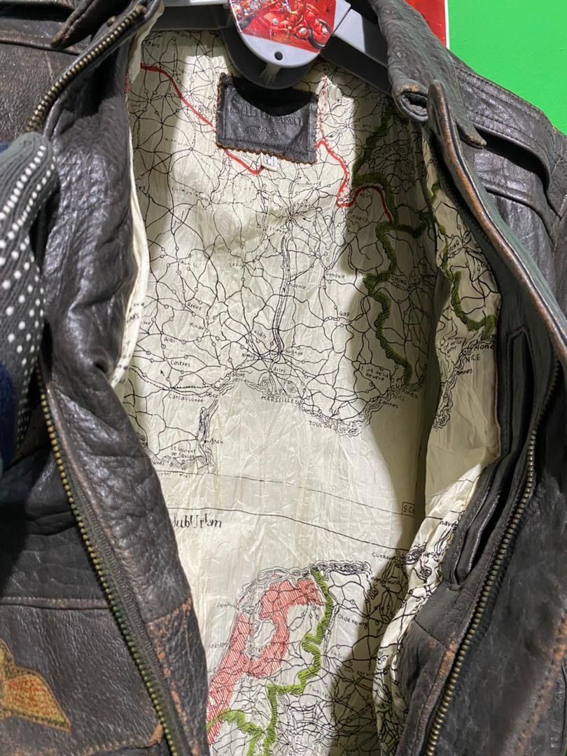 Vintage Military Leather Flight Jacket