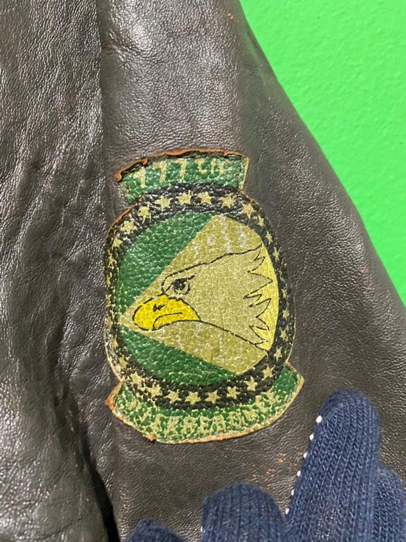 Vintage Military Leather Flight Jacket