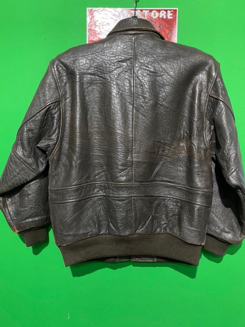 Vintage Military Leather Flight Jacket