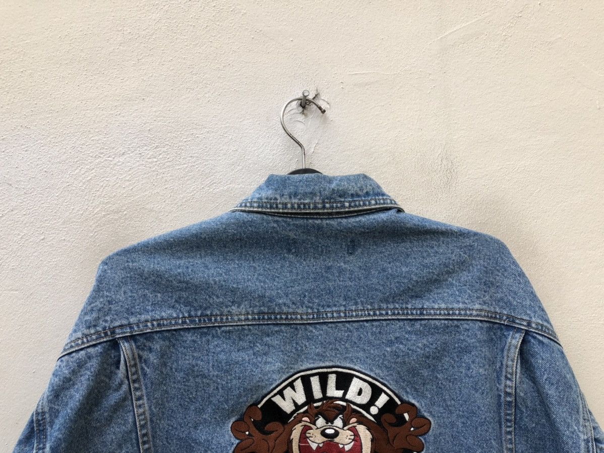 Vintage 90s Warner Bros. Tasmanian New York Oversized Denim Jacket Size US M / EU 48-50 / 2 - 3 Thumbnail