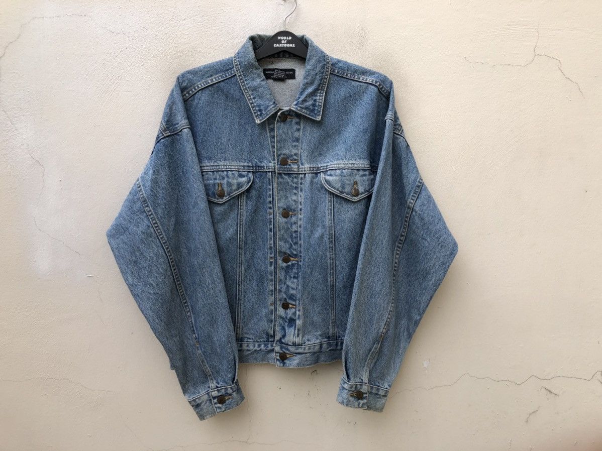 Vintage 90s Warner Bros. Tasmanian New York Oversized Denim Jacket Size US M / EU 48-50 / 2 - 8 Thumbnail