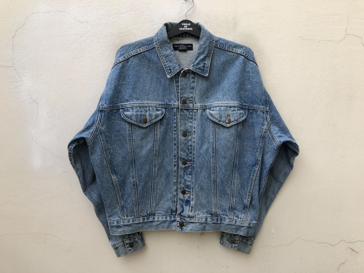 Vintage 90s Warner Bros. Tasmanian New York Oversized Denim Jacket Size US M / EU 48-50 / 2 - 10 Thumbnail