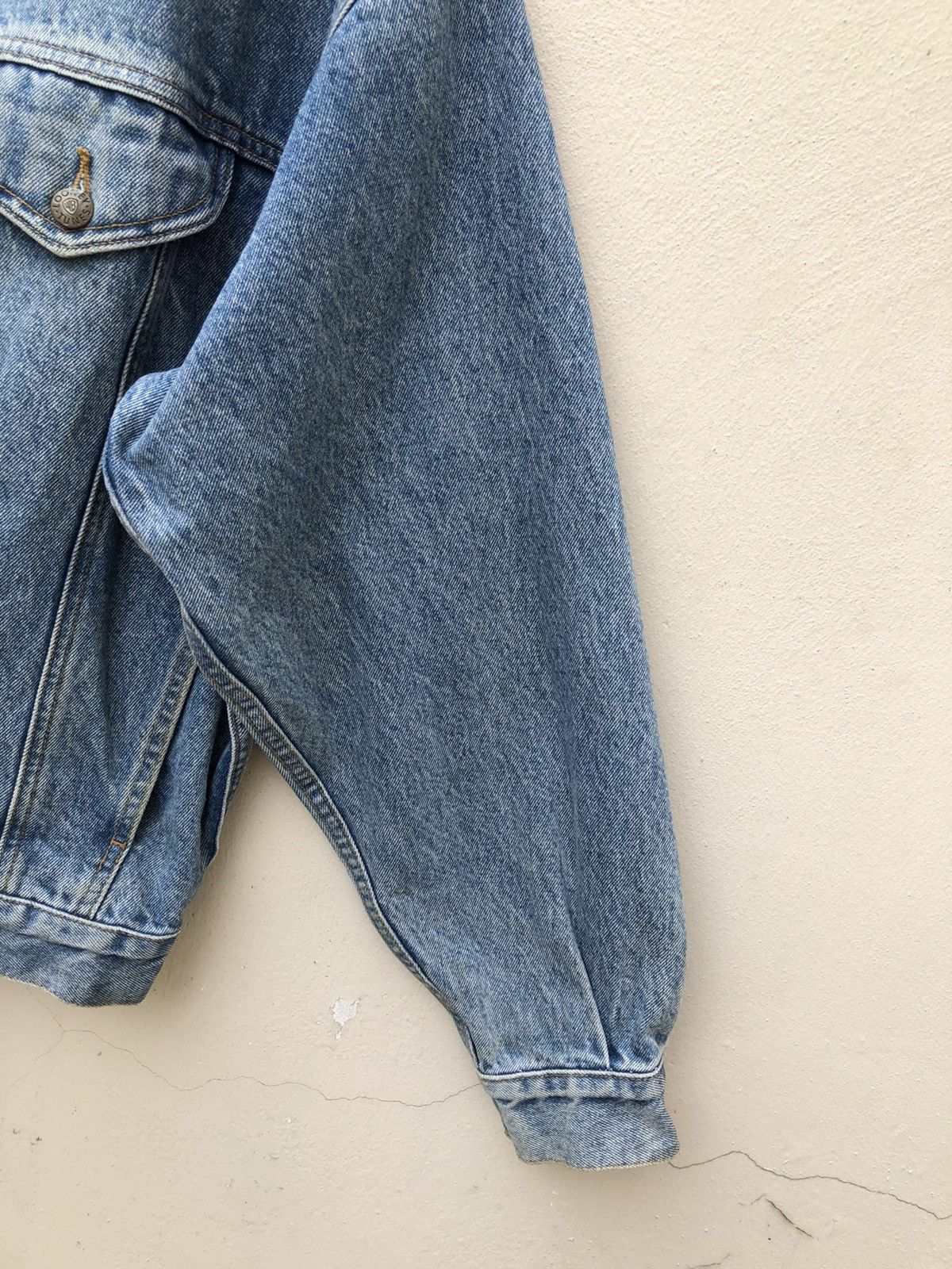 Vintage 90s Warner Bros. Tasmanian New York Oversized Denim Jacket Size US M / EU 48-50 / 2 - 16 Thumbnail